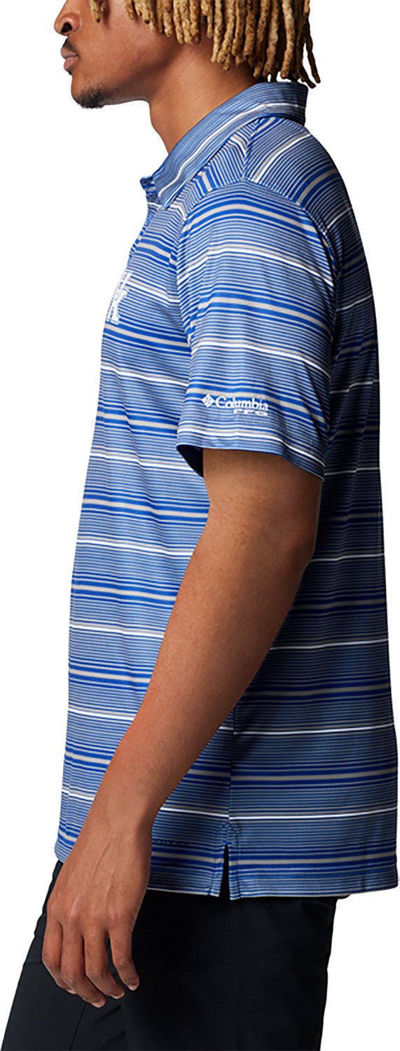 Columbia Kentucky Wildcats PFG Super Terminal Tackle Omni-Shade Stripe Polo - view number 2