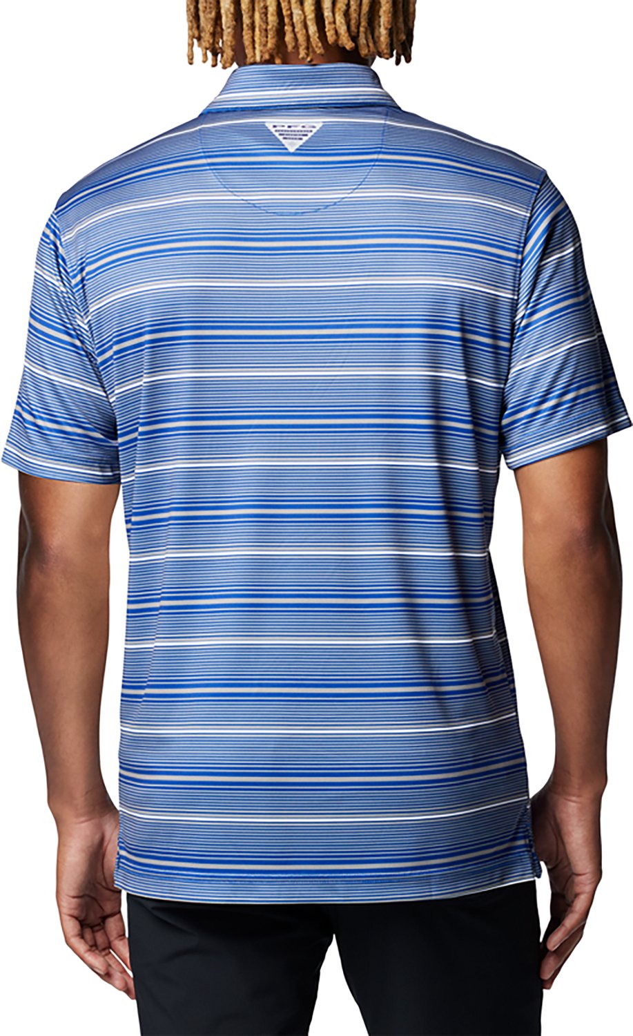 Columbia Kentucky Wildcats PFG Super Terminal Tackle Omni-Shade Stripe Polo - view number 3
