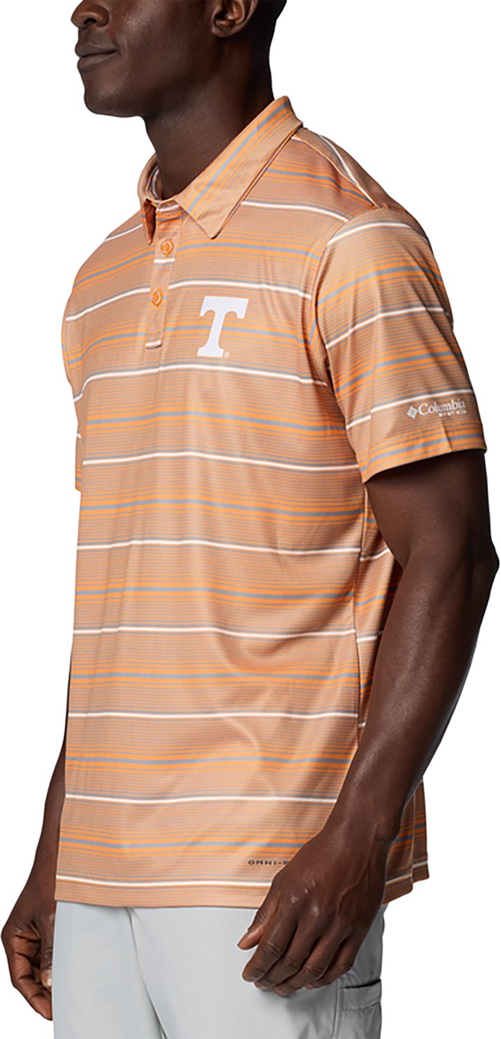 Columbia Tennessee Tennessee Volunteers PFG Super Terminal Tackle Omni-Shade Stripe Polo - view number 5