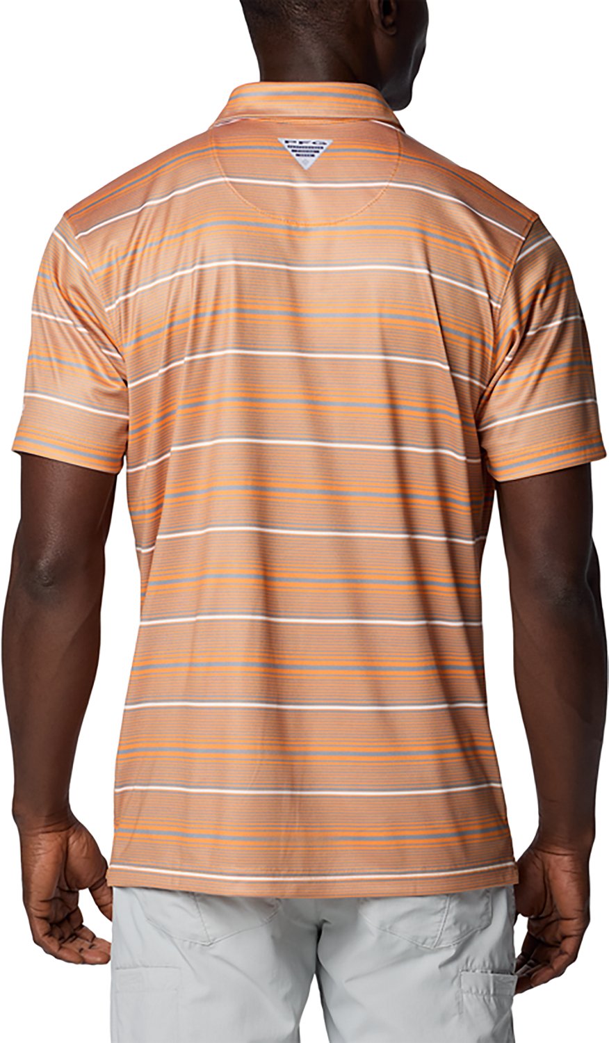 Columbia Tennessee Tennessee Volunteers PFG Super Terminal Tackle Omni-Shade Stripe Polo - view number 3