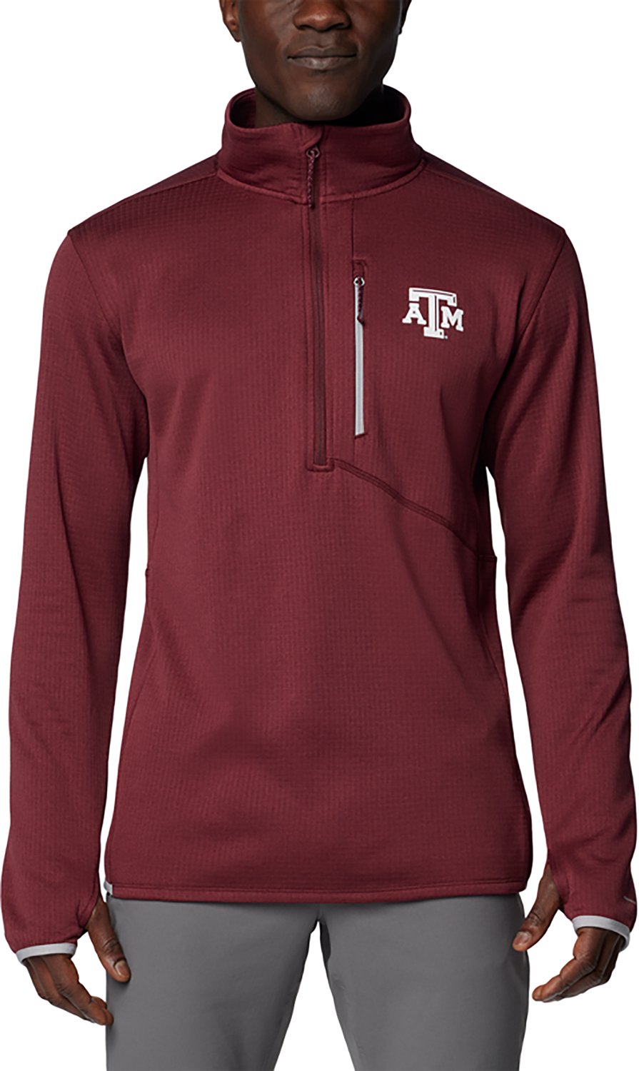 Columbia Texas AM Aggies Park View Grid Fleece Omni-Wick Half-Zip Jacket - view number 1