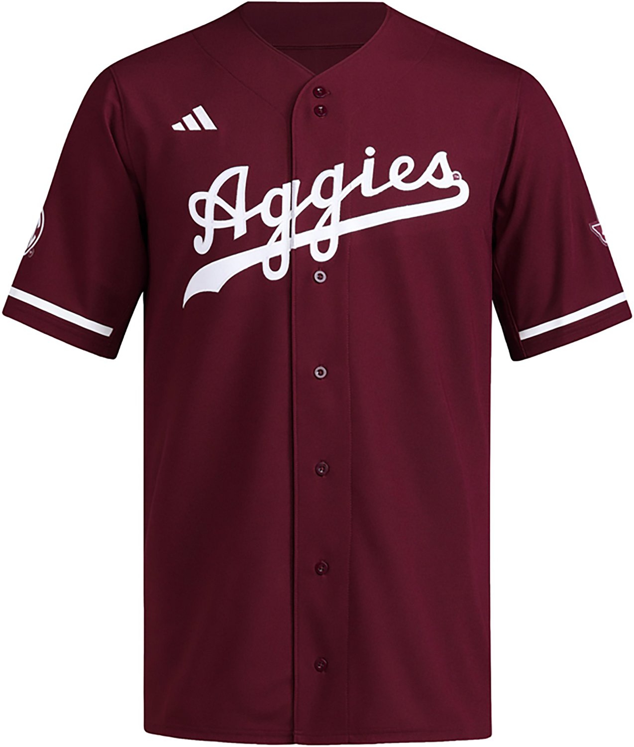 adidas Men's Texas A&M University Reverse Retro Baseball Replica Jersey - view number 3