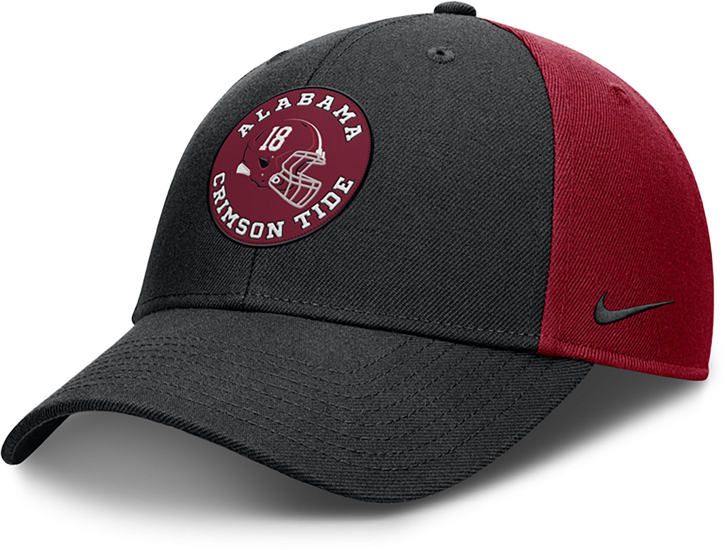 Nike Men's Alabama Dri Fit Rise Football Helmet Logo Local Structured Adjustable Cap - view number 5