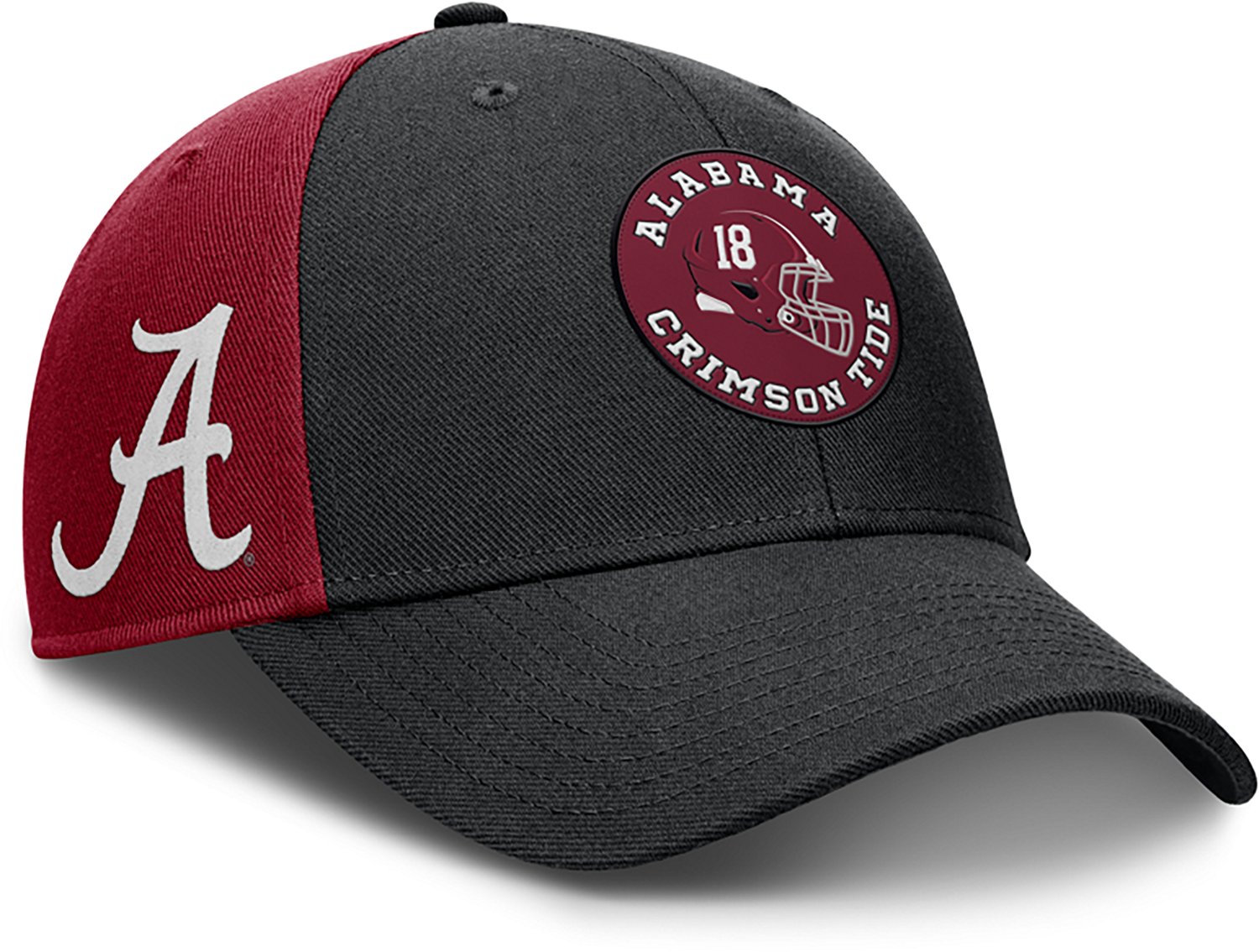 Nike Men's Alabama Dri Fit Rise Football Helmet Logo Local Structured Adjustable Cap - view number 7