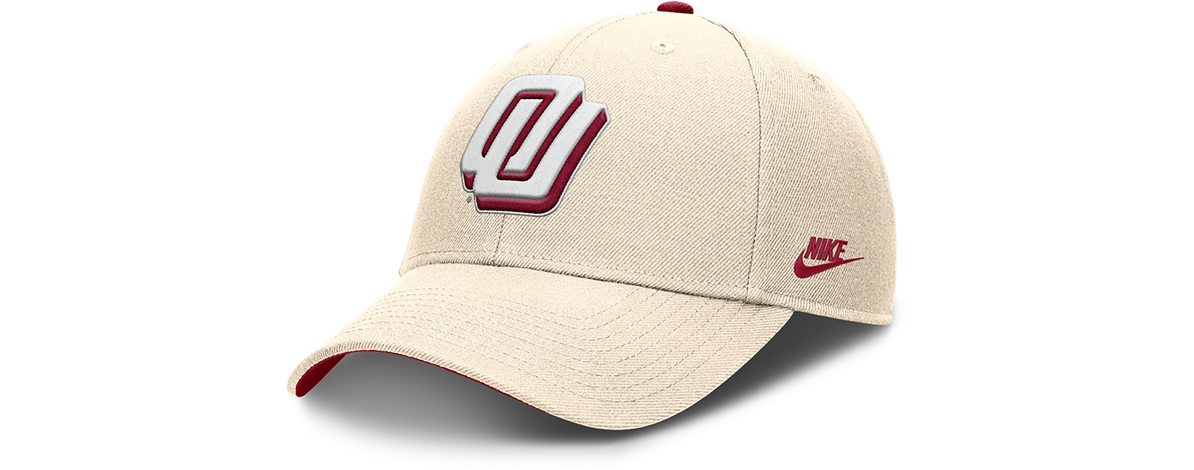Nike Men's Oklahoma Dri-FIT Rise Legacy Vault Logo Structured Adjustable Cap
