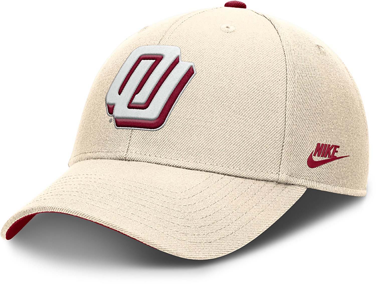Nike Men's Oklahoma Dri-FIT Rise Legacy Vault Logo Structured Adjustable Cap - view number 6