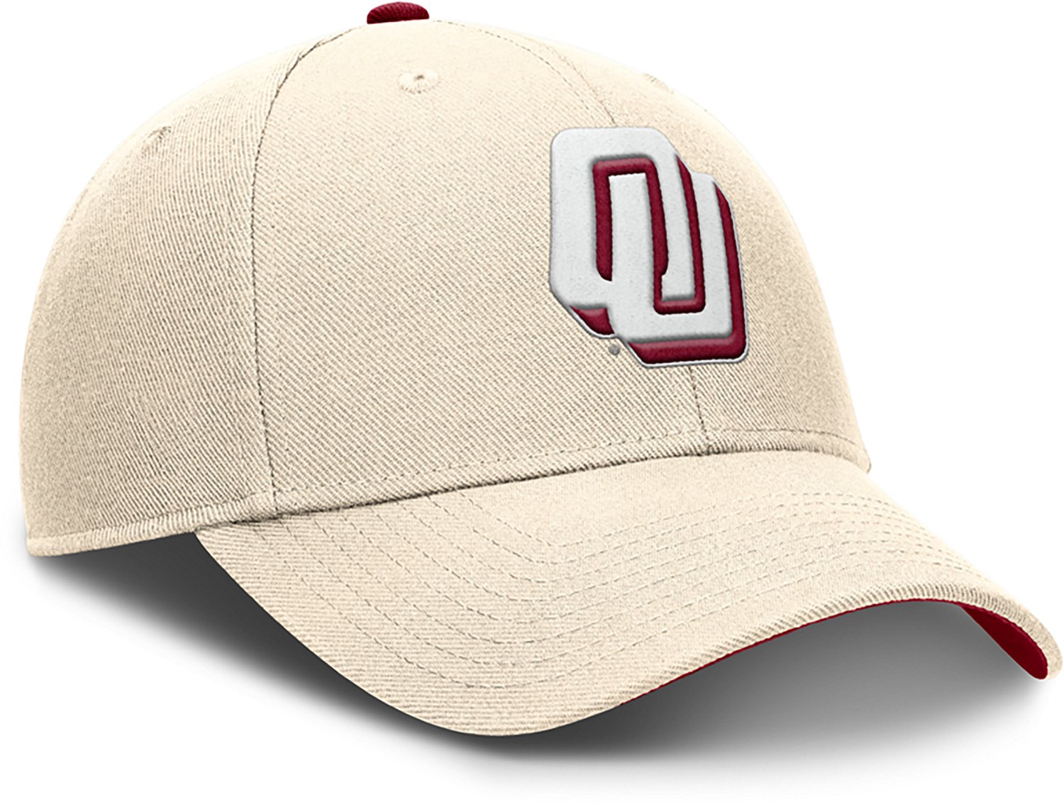 Nike Men's Oklahoma Dri-FIT Rise Legacy Vault Logo Structured Adjustable Cap - view number 8