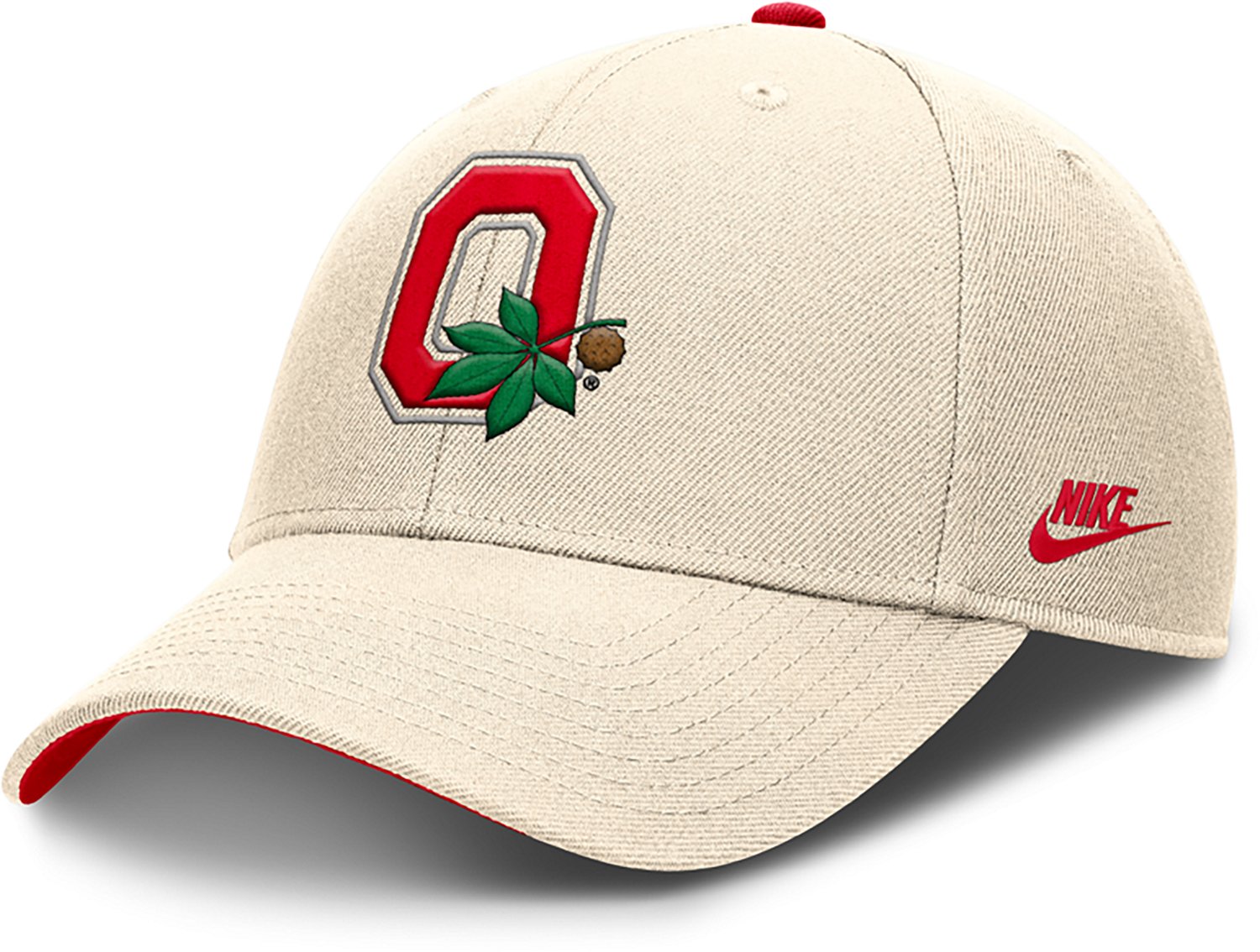 Nike Men's Ohio State Dri-FIT Rise Legacy Vault Logo Structured Adjustable Cap - view number 6