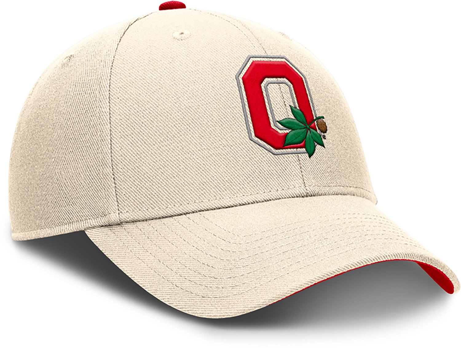 Nike Men's Ohio State Dri-FIT Rise Legacy Vault Logo Structured Adjustable Cap - view number 8