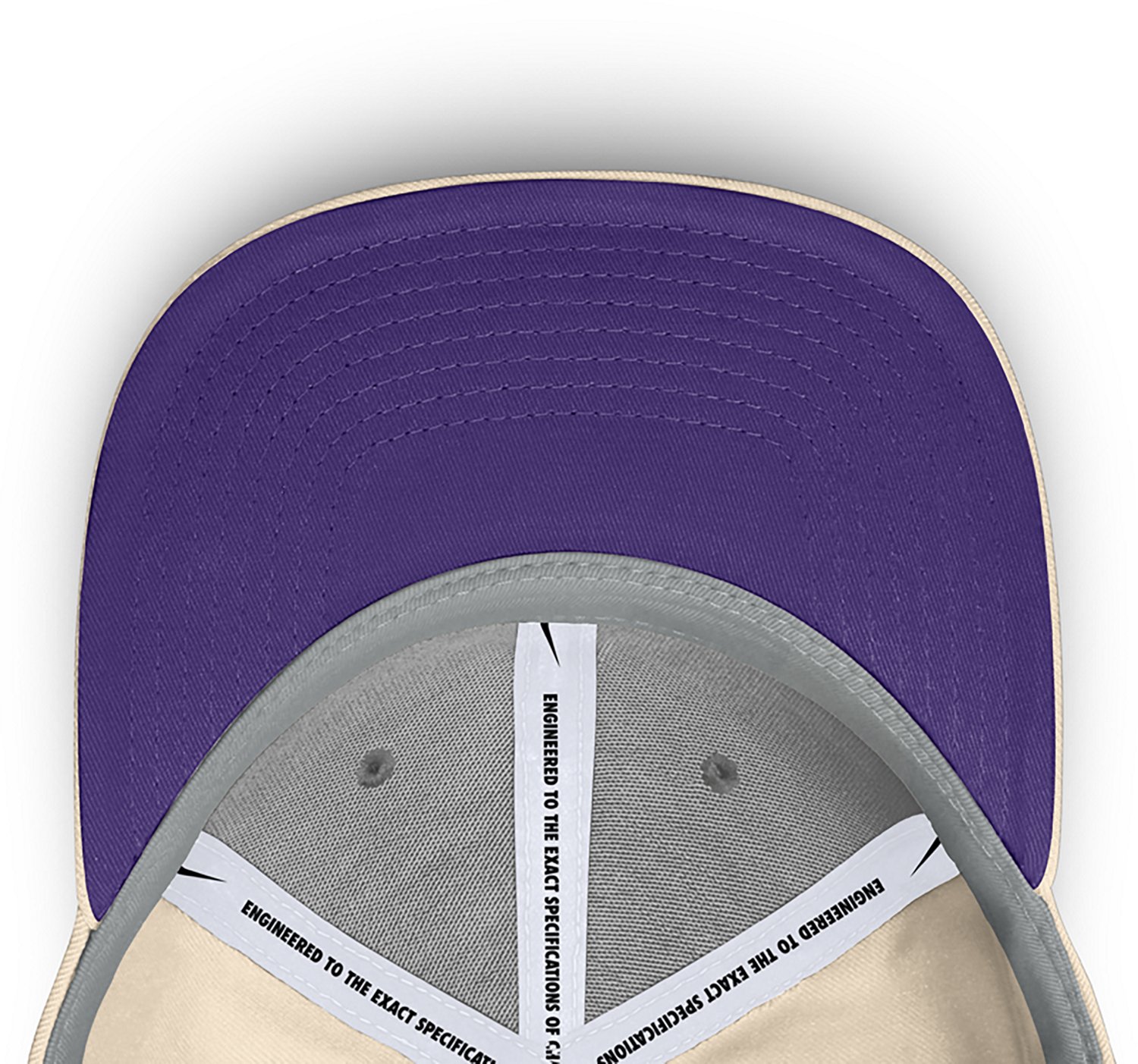 Nike Men's LSU Dri-FIT Rise Legacy Vault Logo Structured Adjustable Cap - view number 7