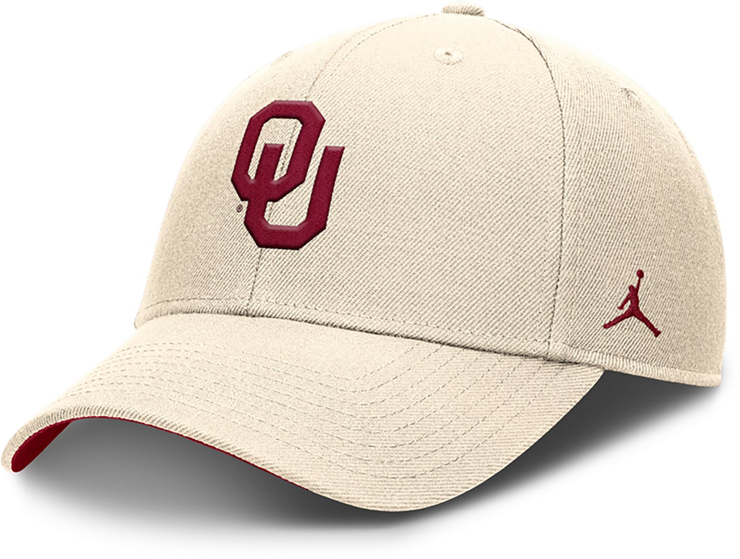 Jordan Men's Oklahoma Dri-FIT Rise Primetime Primary Logo Structured Adjustable Cap - view number 5