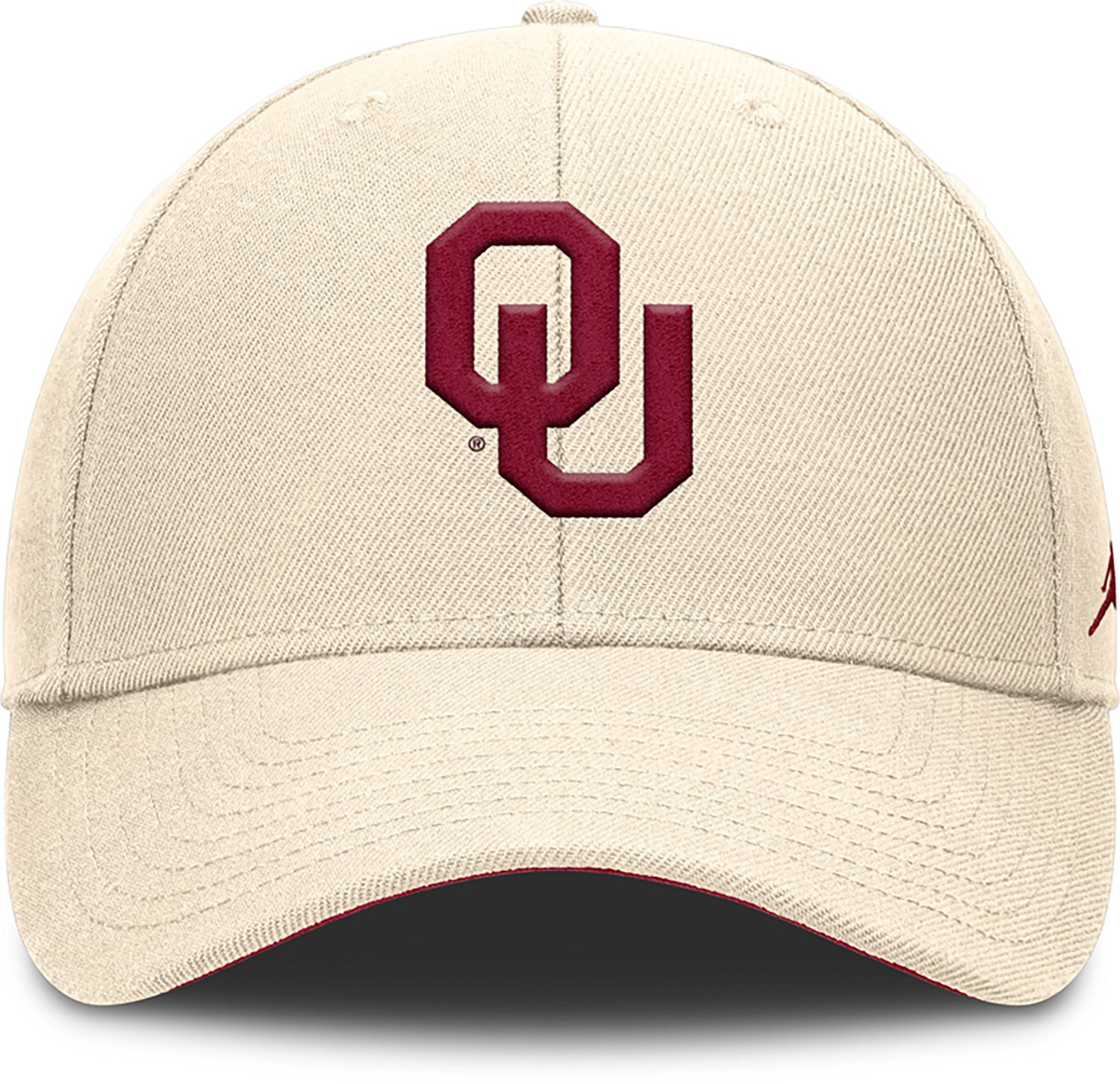 Jordan Men's Oklahoma Dri-FIT Rise Primetime Primary Logo Structured Adjustable Cap - view number 2