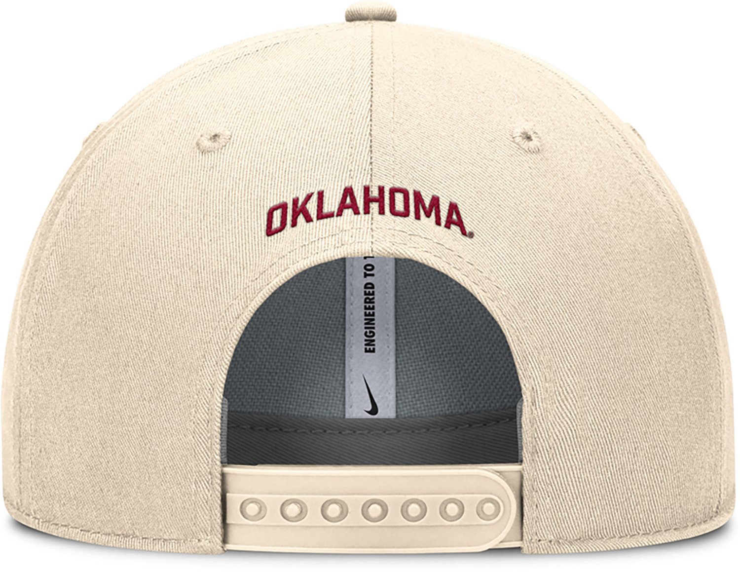 Jordan Men's Oklahoma Dri-FIT Rise Primetime Primary Logo Structured Adjustable Cap - view number 8