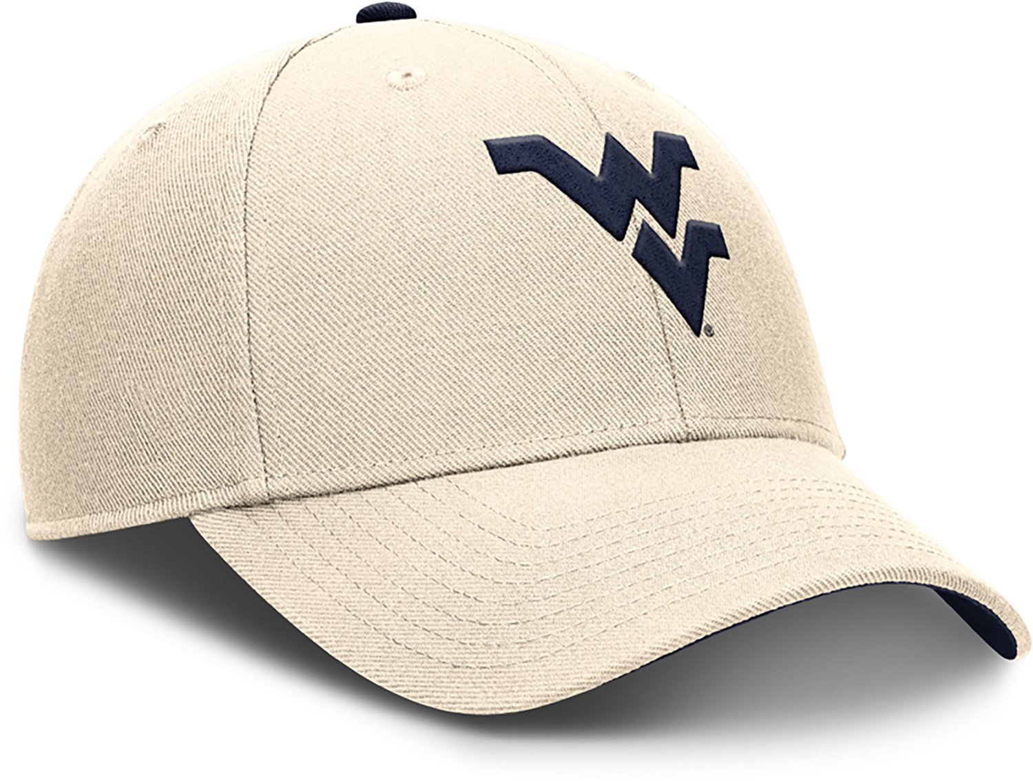 Nike Men's West Virginia Dri-FIT Rise Primetime Primary Logo Structured Adjustable Cap - view number 8