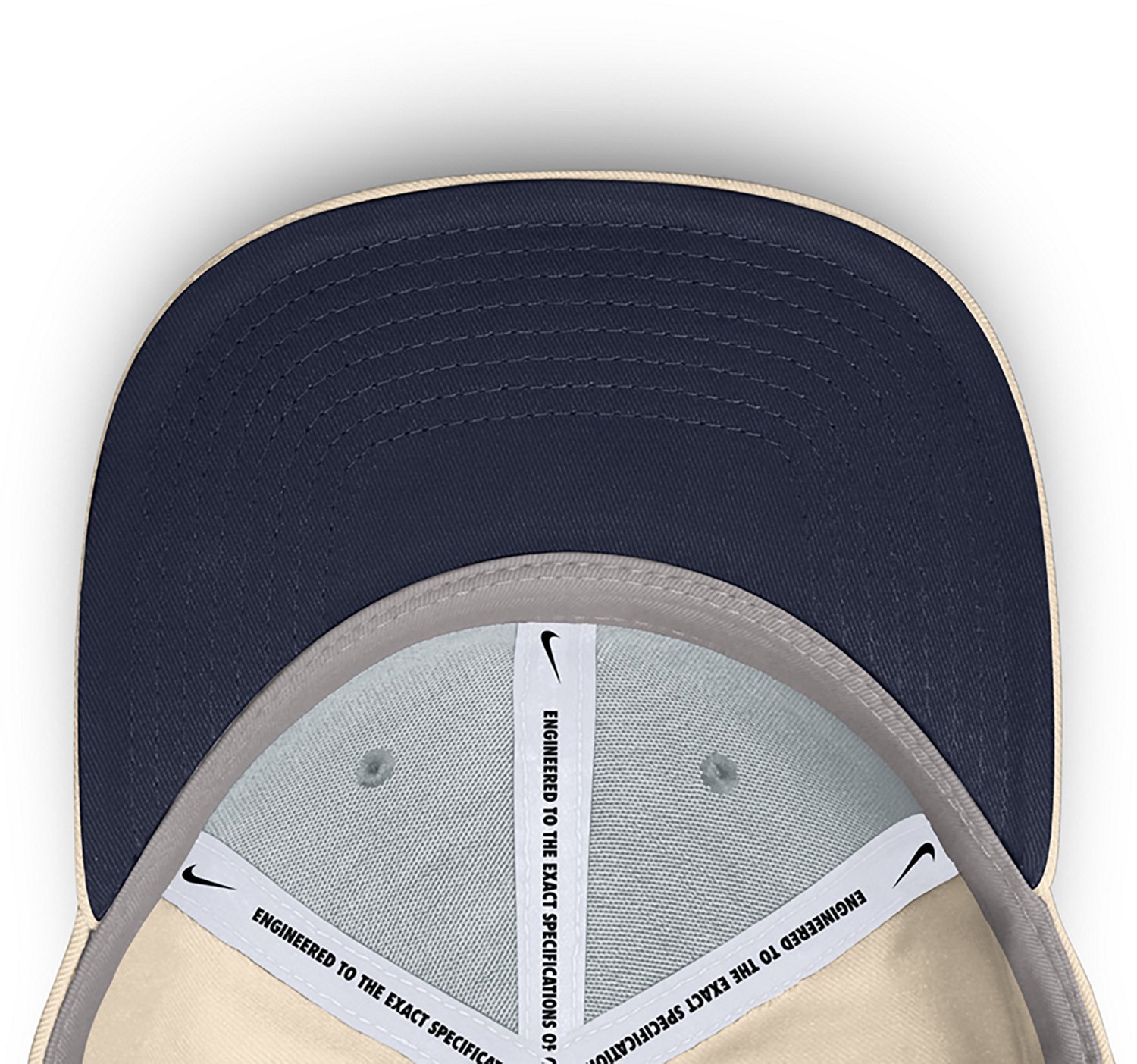 Nike Men's West Virginia Dri-FIT Rise Primetime Primary Logo Structured Adjustable Cap - view number 5