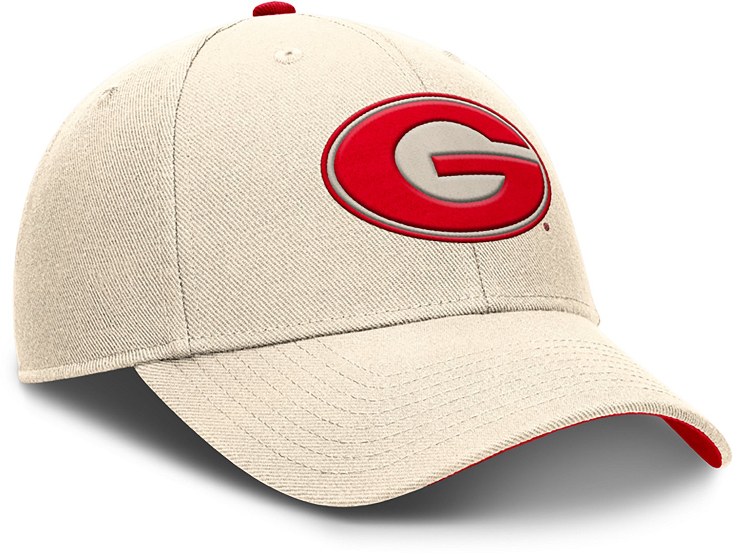 Nike Men's Georgia Dri-FIT Rise Primetime Primary Logo Structured Adjustable Cap