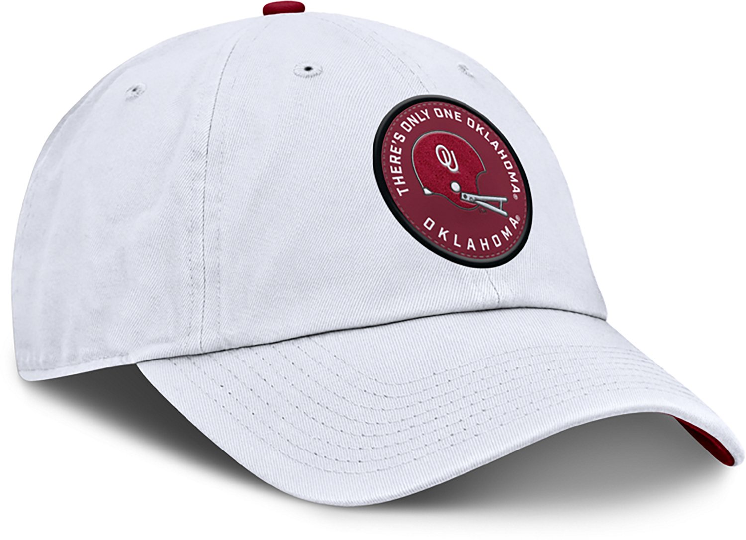 Nike Men's Oklahoma Legacy Football Helmet Logo Unstructured Adjustable Club Cap - view number 3