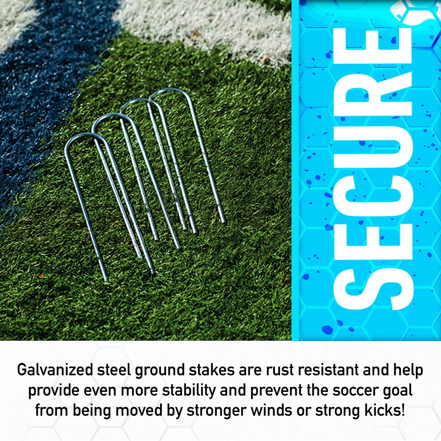 Franklin 4 ft x 6 ft Competition Steel Soccer Goal - view number 5