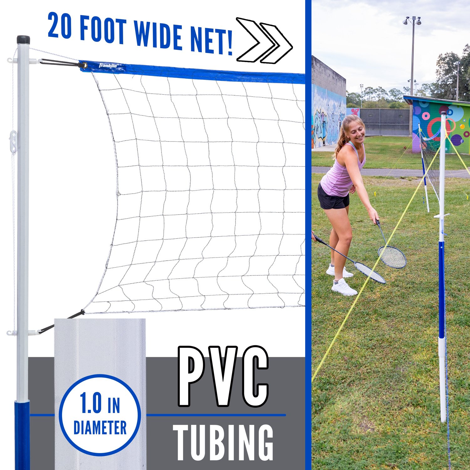 Franklin Sports Recreational Badminton and Volleyball Set                                                                        - view number 3