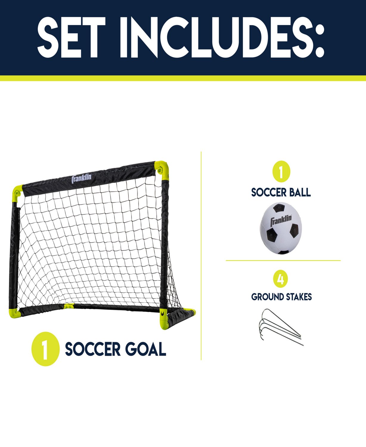 Franklin 2 ft x 3 ft MLS Insta Soccer Set - view number 3