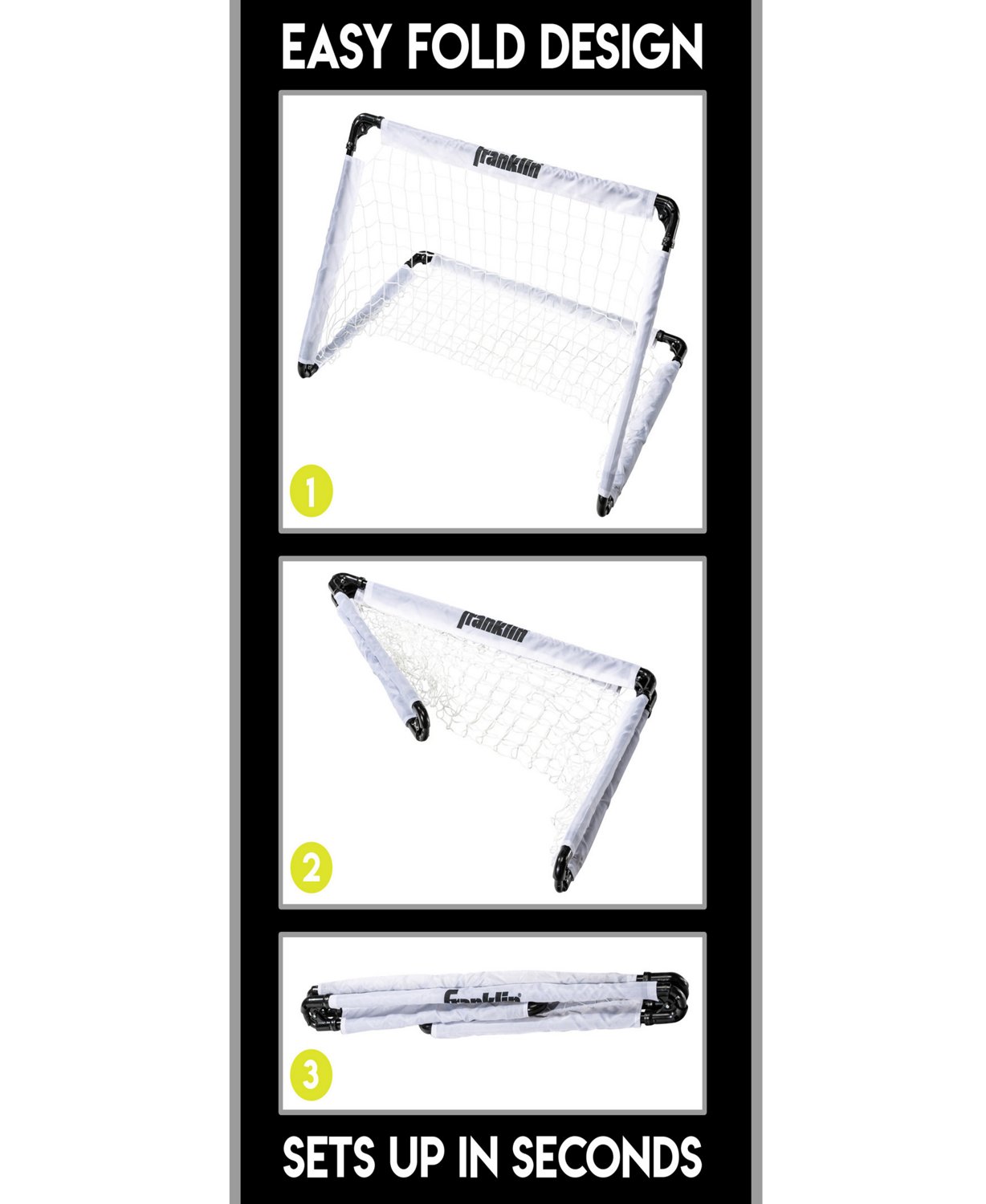 Franklin 2 ft x 3 ft MLS Fold N Go Soccer Goal Net - view number 4