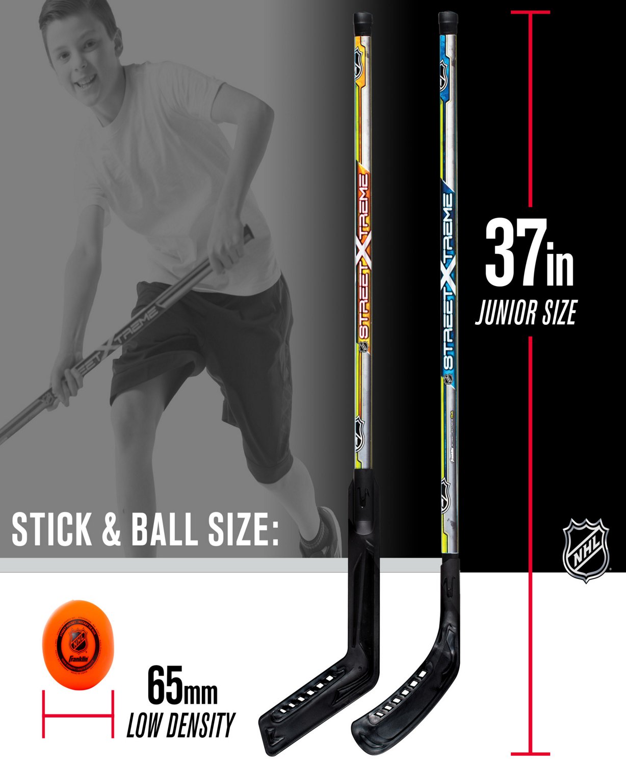 Franklin NHL Kids' Street Hockey Goalie and Player Stick Set - view number 2
