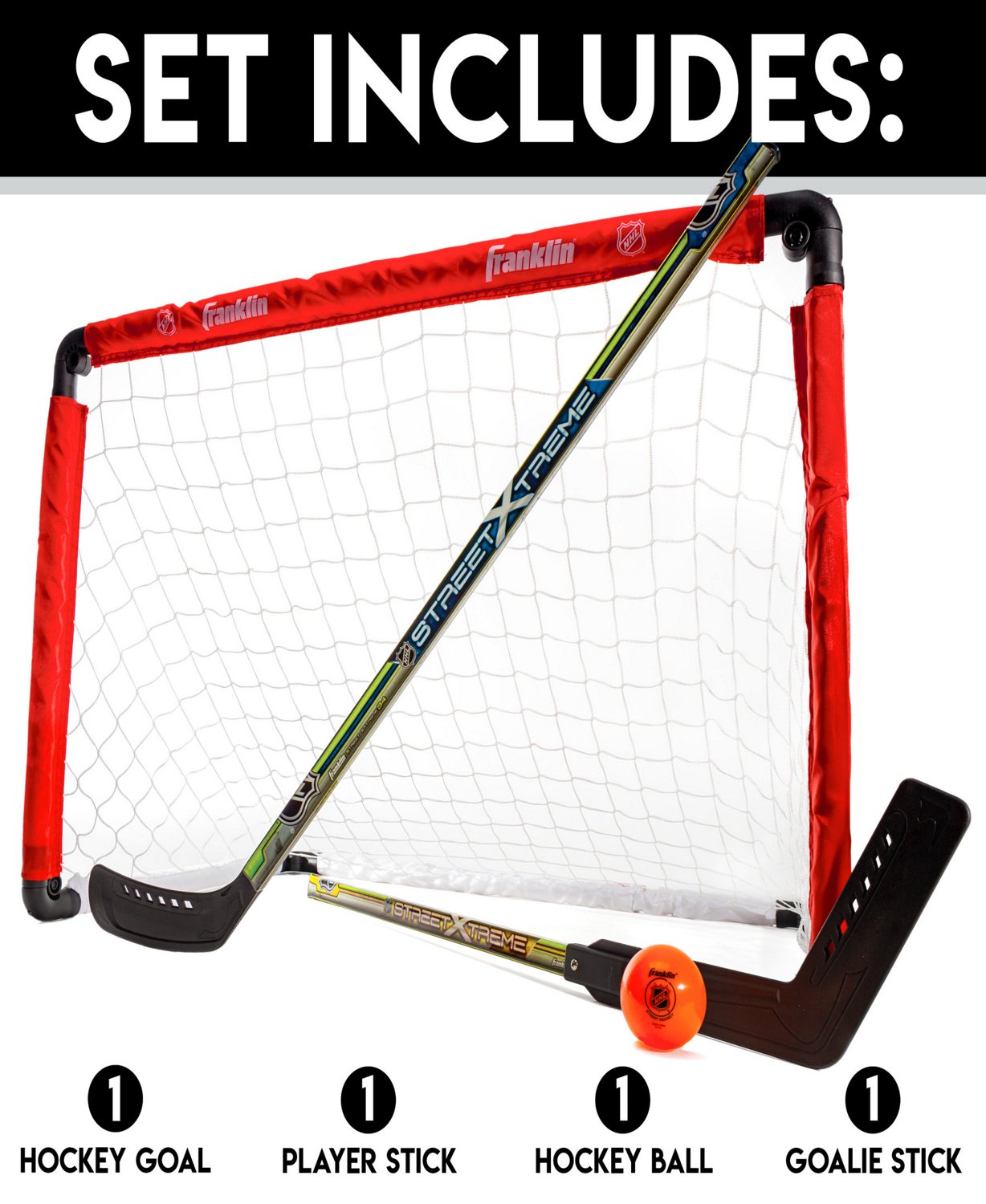 Franklin NHL® Hockey Goal and 2-Stick Set - view number 2