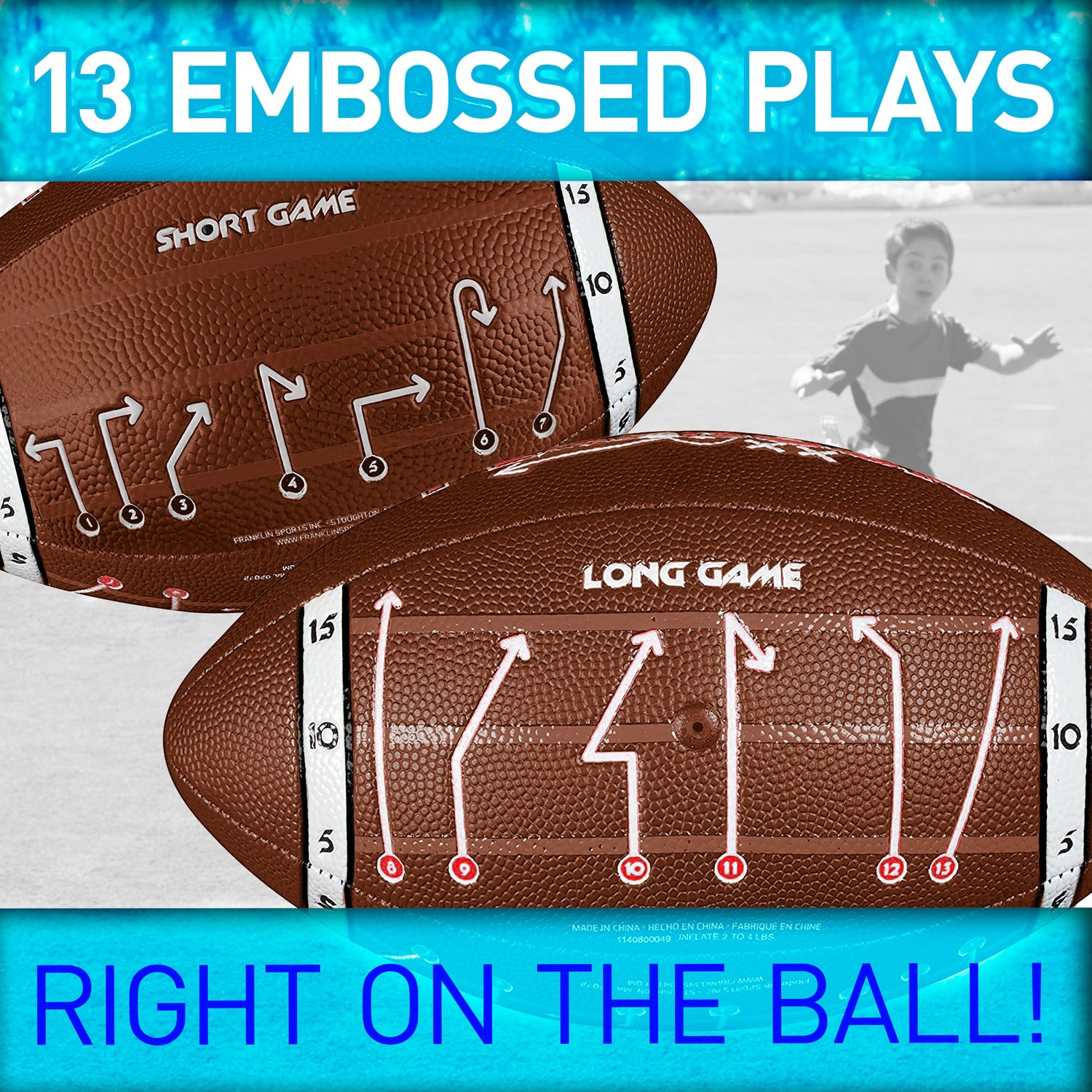 Franklin 10-Player Flag Football Set with PLAYBOOK Mini Ball - view number 5