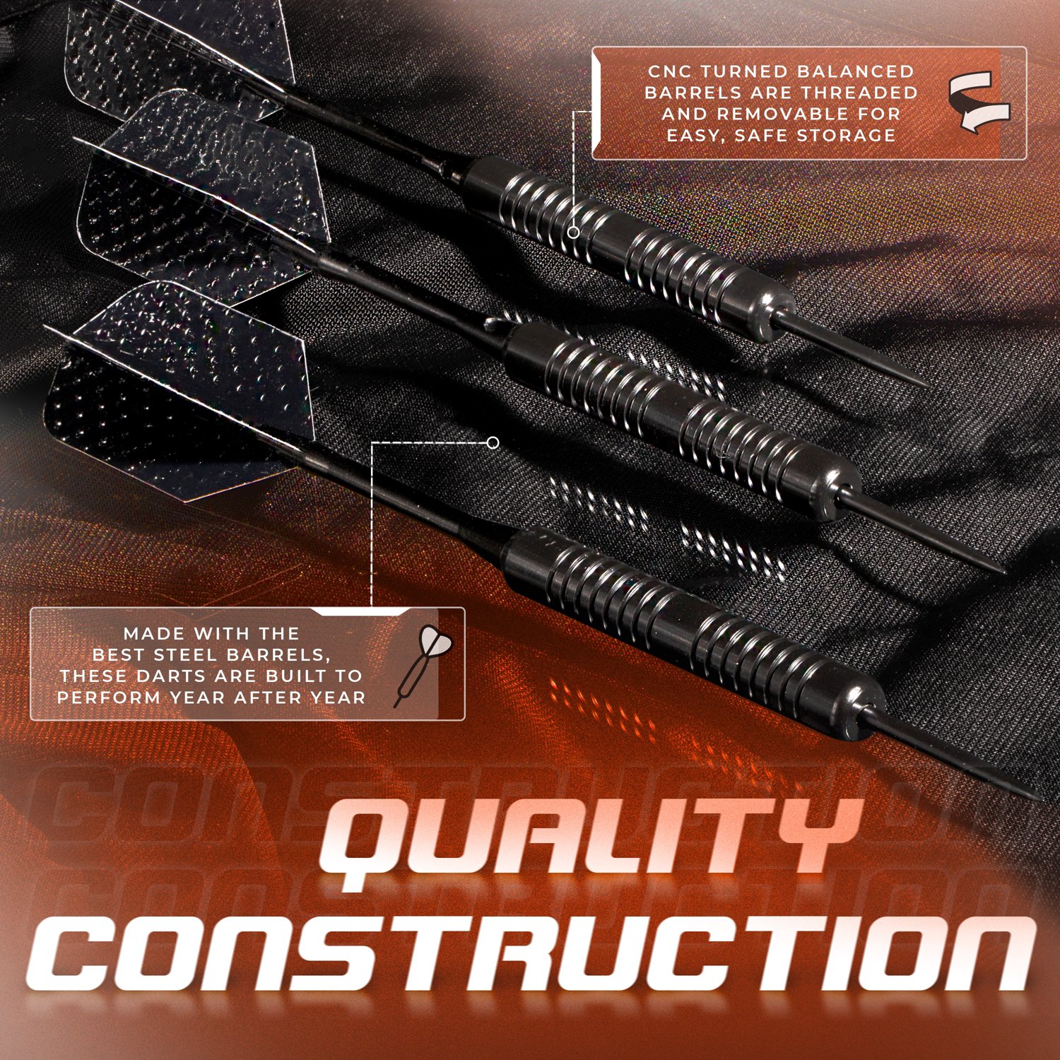 Franklin 20 g Steel-Tip Dart Set - view number 5