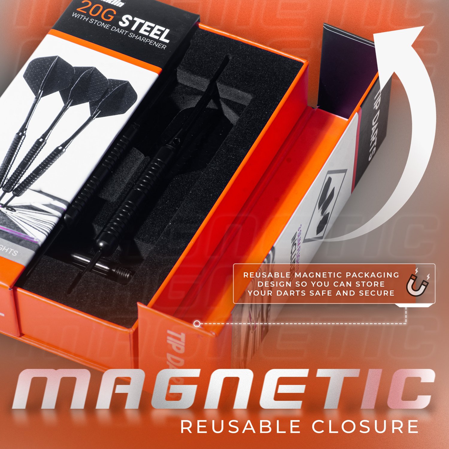 Franklin 20 g Steel-Tip Dart Set - view number 7