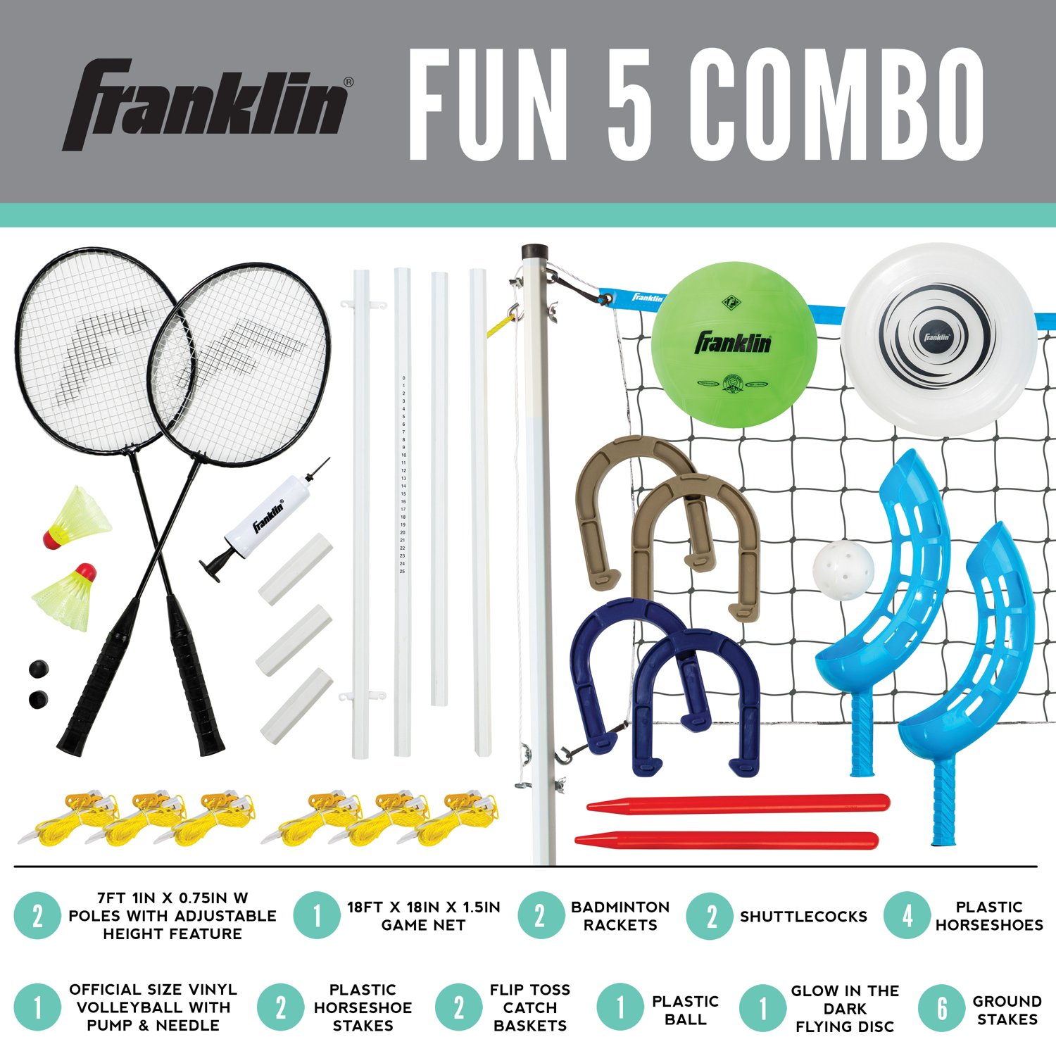 Franklin 5-Combo Outdoor Game Set - view number 2