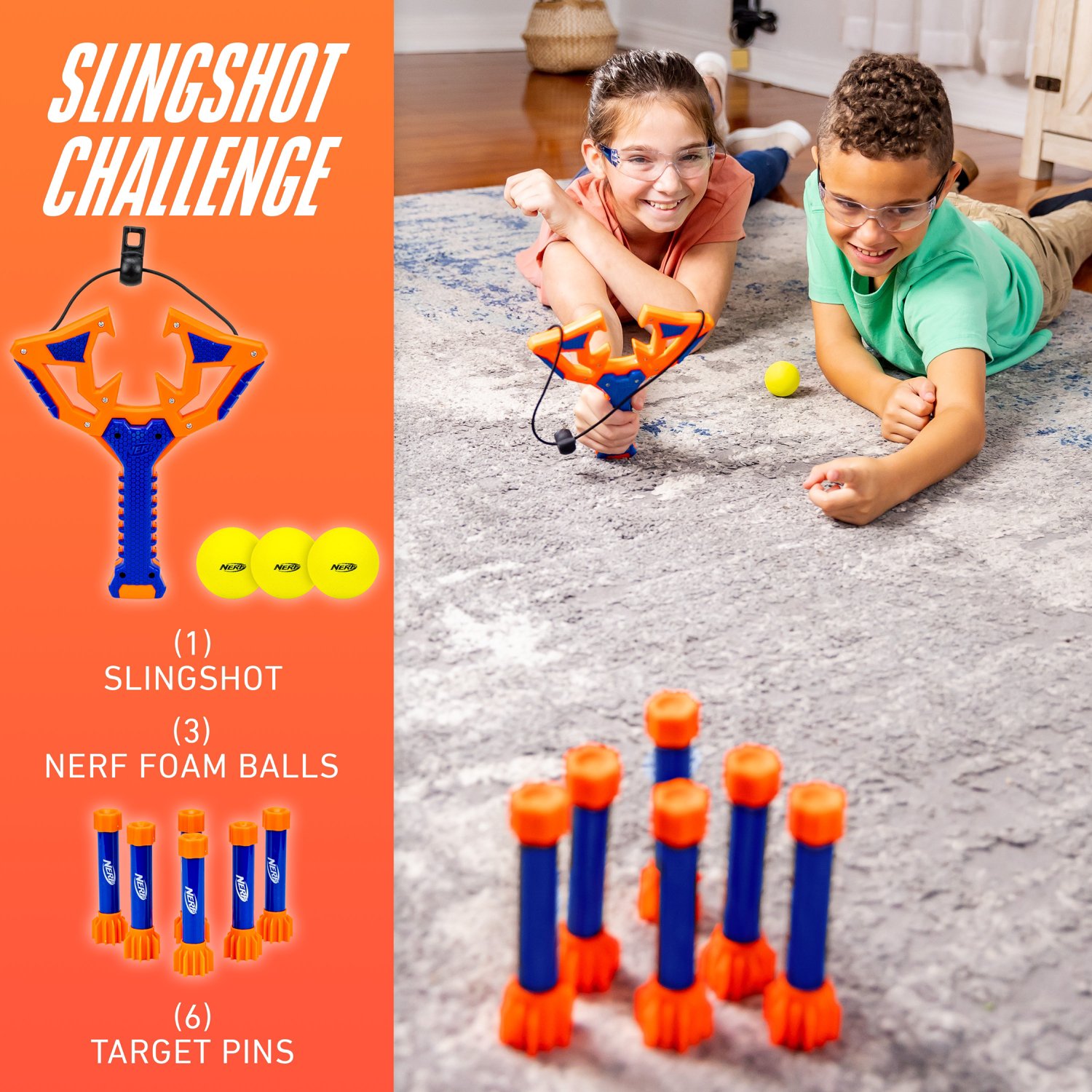 NERF Slingshot Challenge Kids Slingshot Bowling Game                                                                             - view number 2