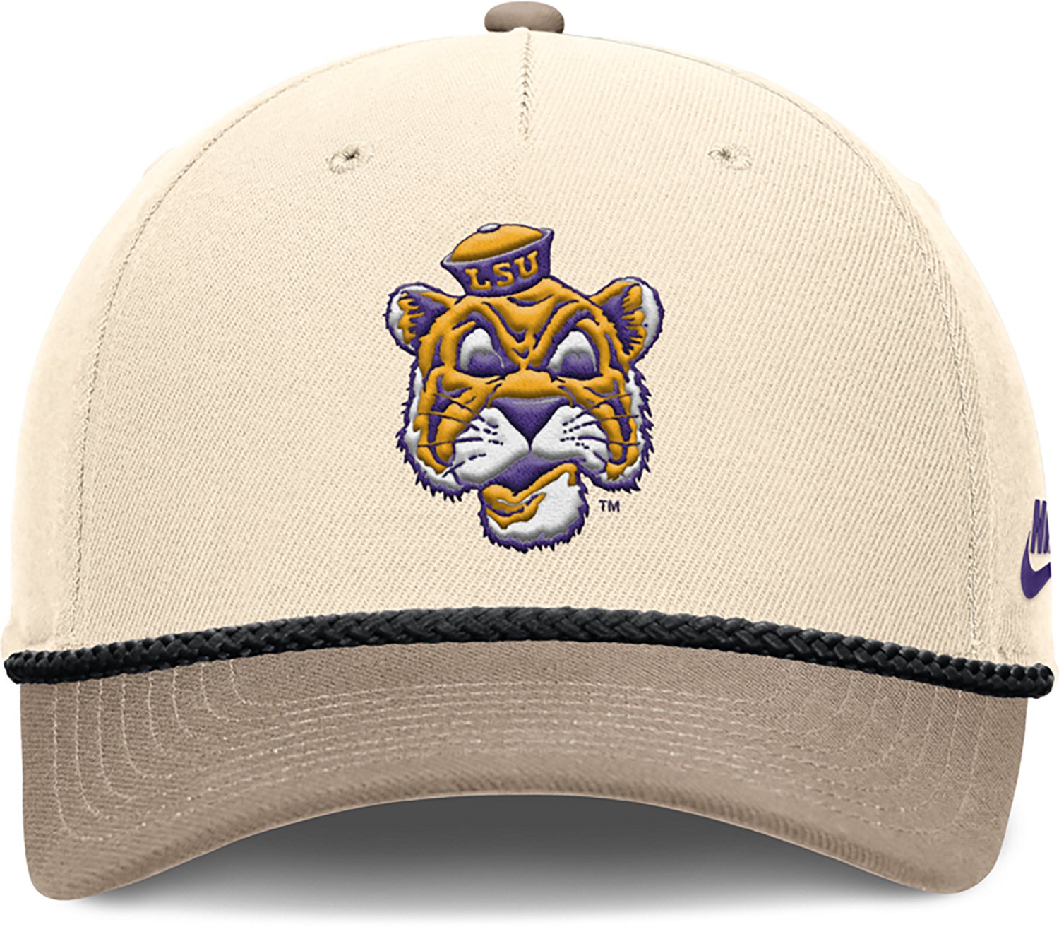 Nike Men's LSU Rise Legacy Logo Structured Adjustable Cap - view number 2