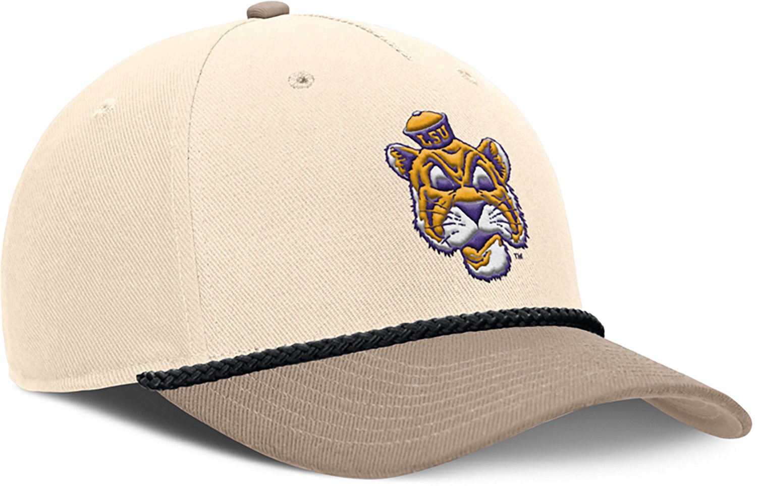 Nike Men's LSU Rise Legacy Logo Structured Adjustable Cap - view number 3