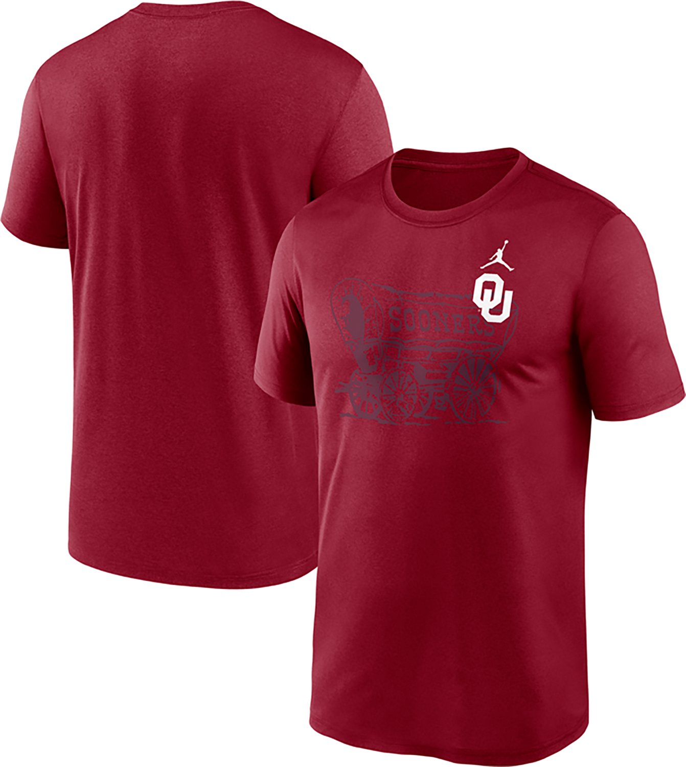 Jordan Men's Oklahoma Legend Shadow Logo T-shirt - view number 3