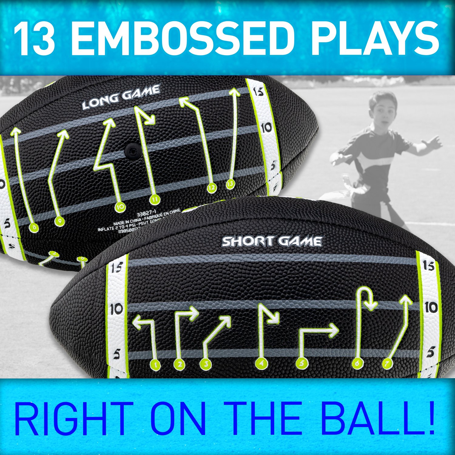 Franklin Junior SPACELACE Playbook Football - view number 5