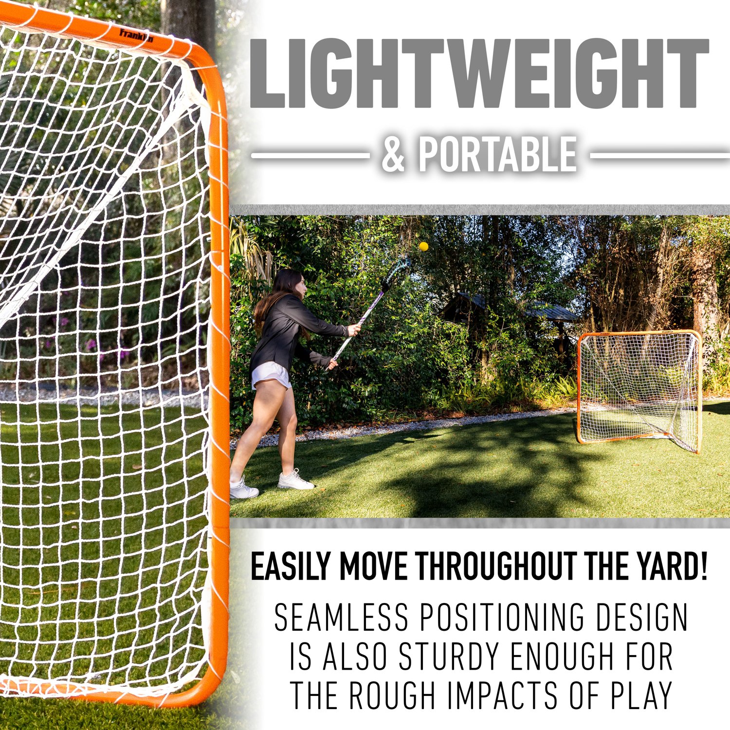 Franklin 4 ft x 4 ft Mini Lacrosse Goal - view number 4