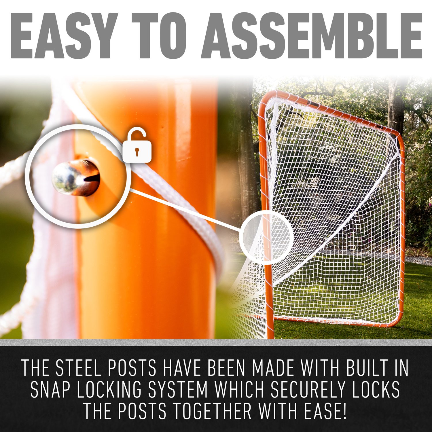 Franklin 6 ft x 6 ft Lacrosse Goal - view number 6