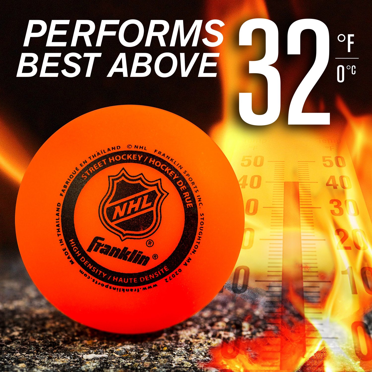 Franklin High-Density Street Hockey Balls 3-Pack                                                                                 - view number 3