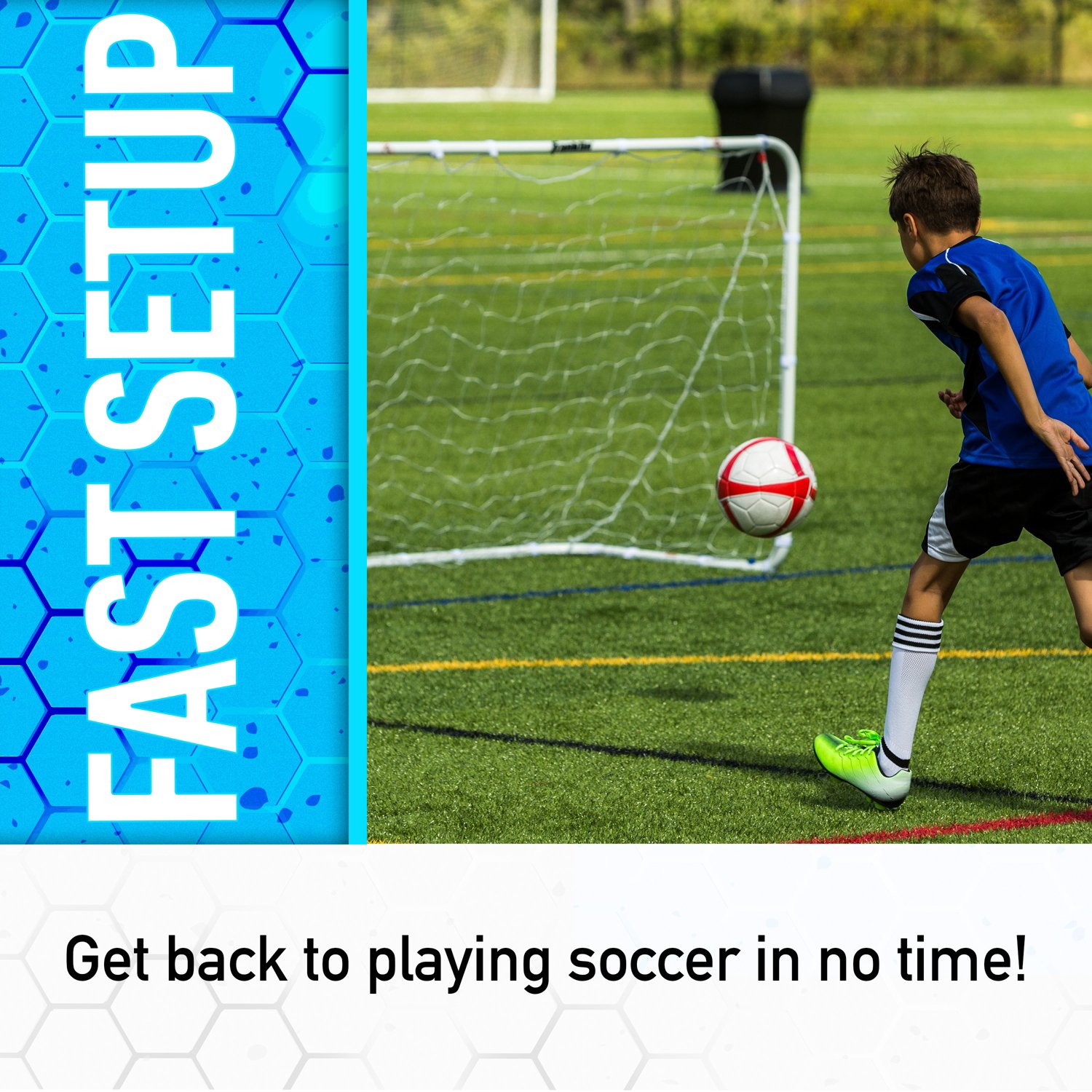 Franklin 4 ft x 6 ft Replacement Goal Net with Straps - view number 3