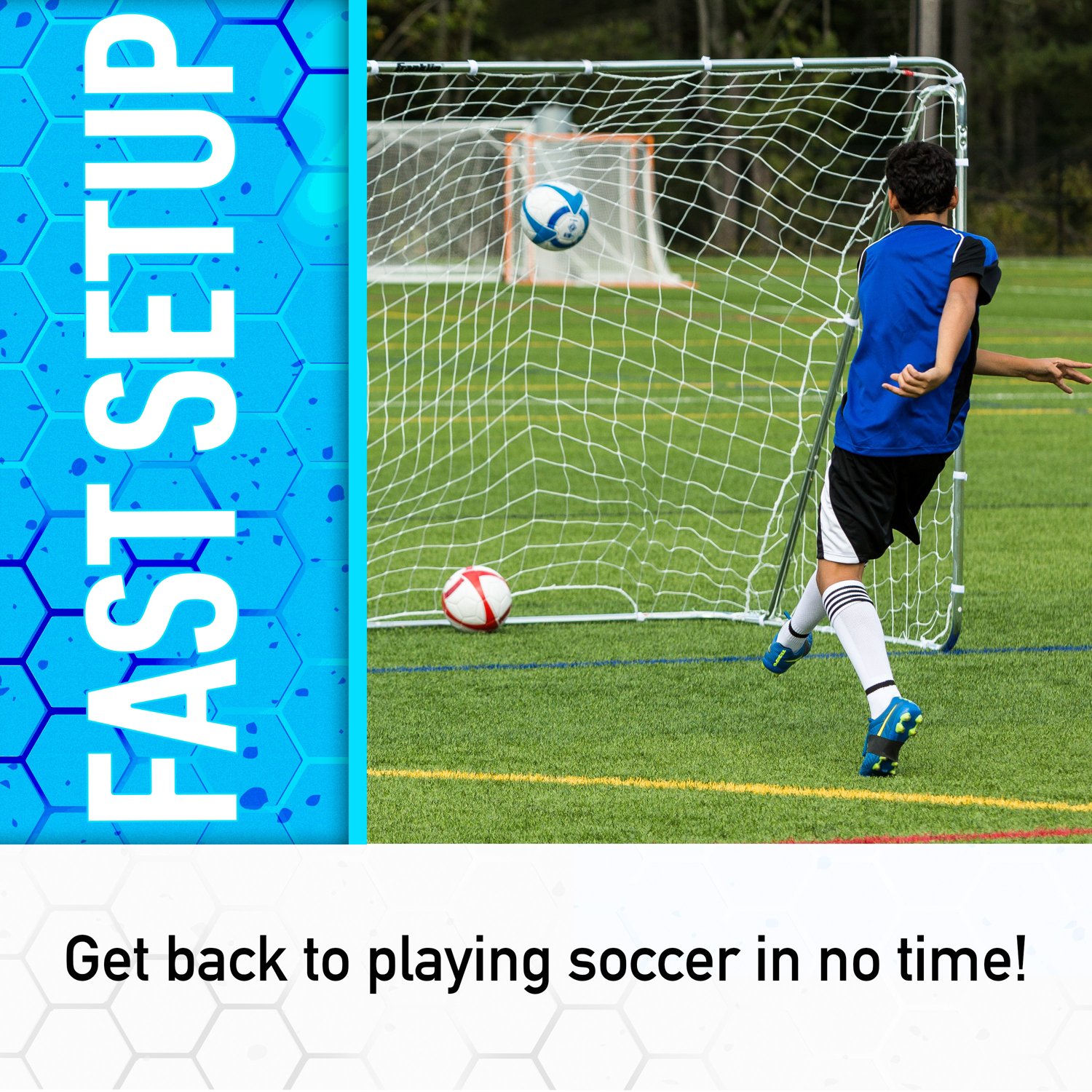 Franklin 5 ft x 10 ft Replacement Soccer Goal Net - view number 3