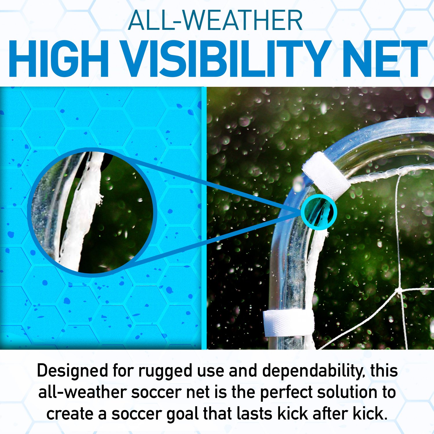 Franklin 5 ft x 10 ft Replacement Soccer Goal Net - view number 4