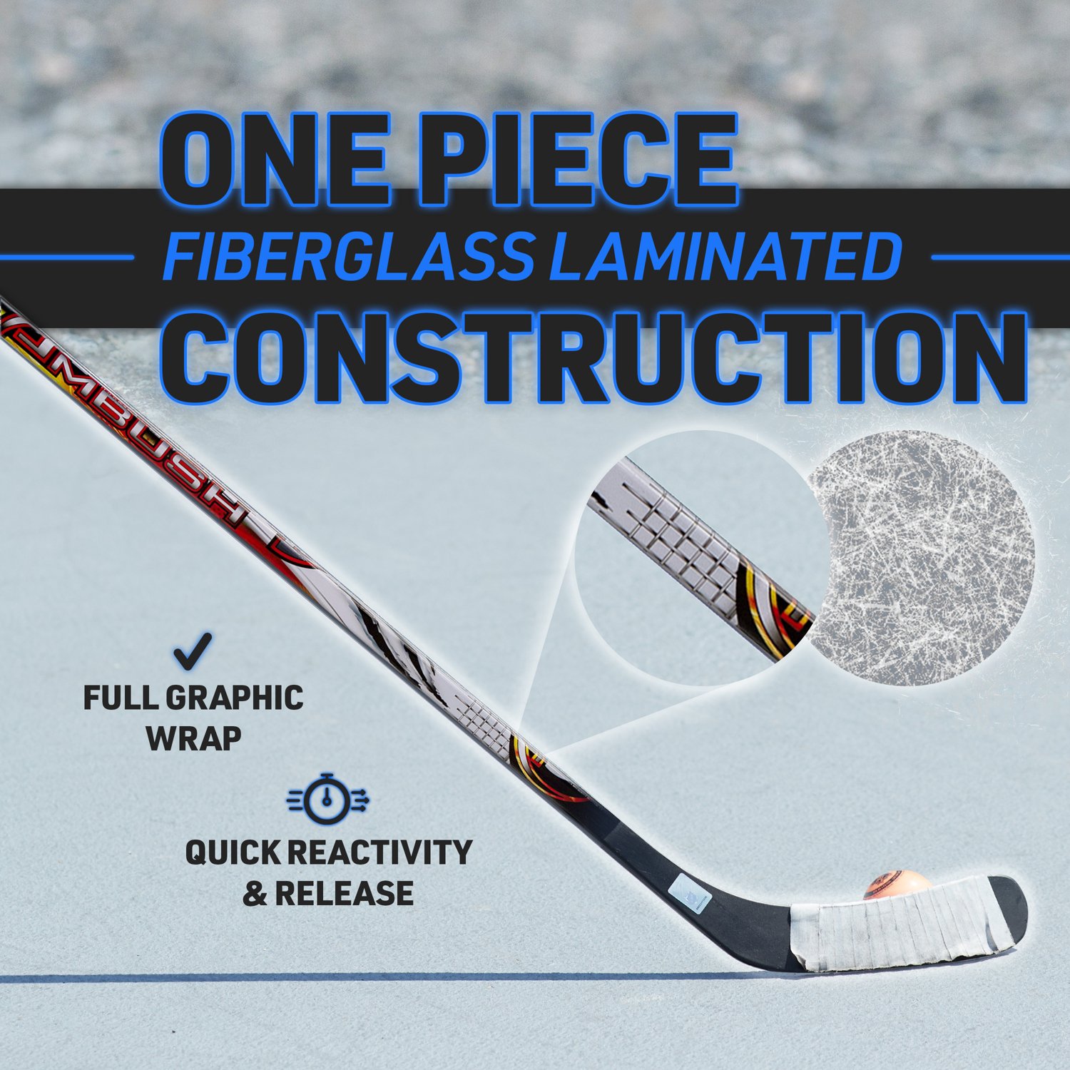 Franklin Jr. Right Shot Ambush Street Hockey Stick Left-handed - view number 4