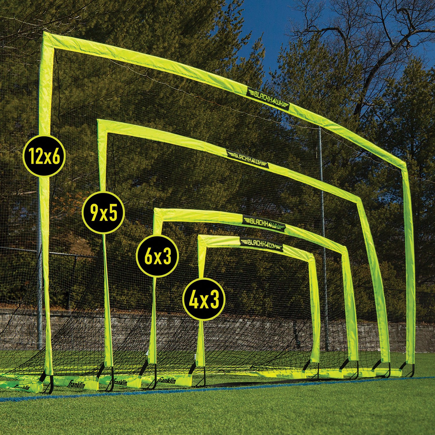 Franklin 6 ft x 12 ft Blackhawk Soccer Goal - view number 8