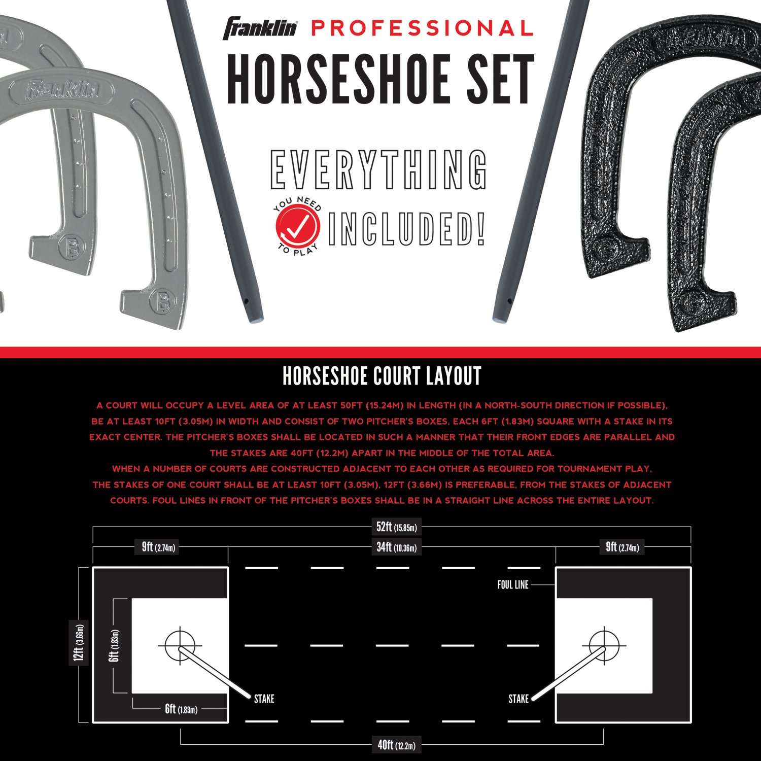 Franklin Professional Horseshoes Set                                                                                             - view number 4