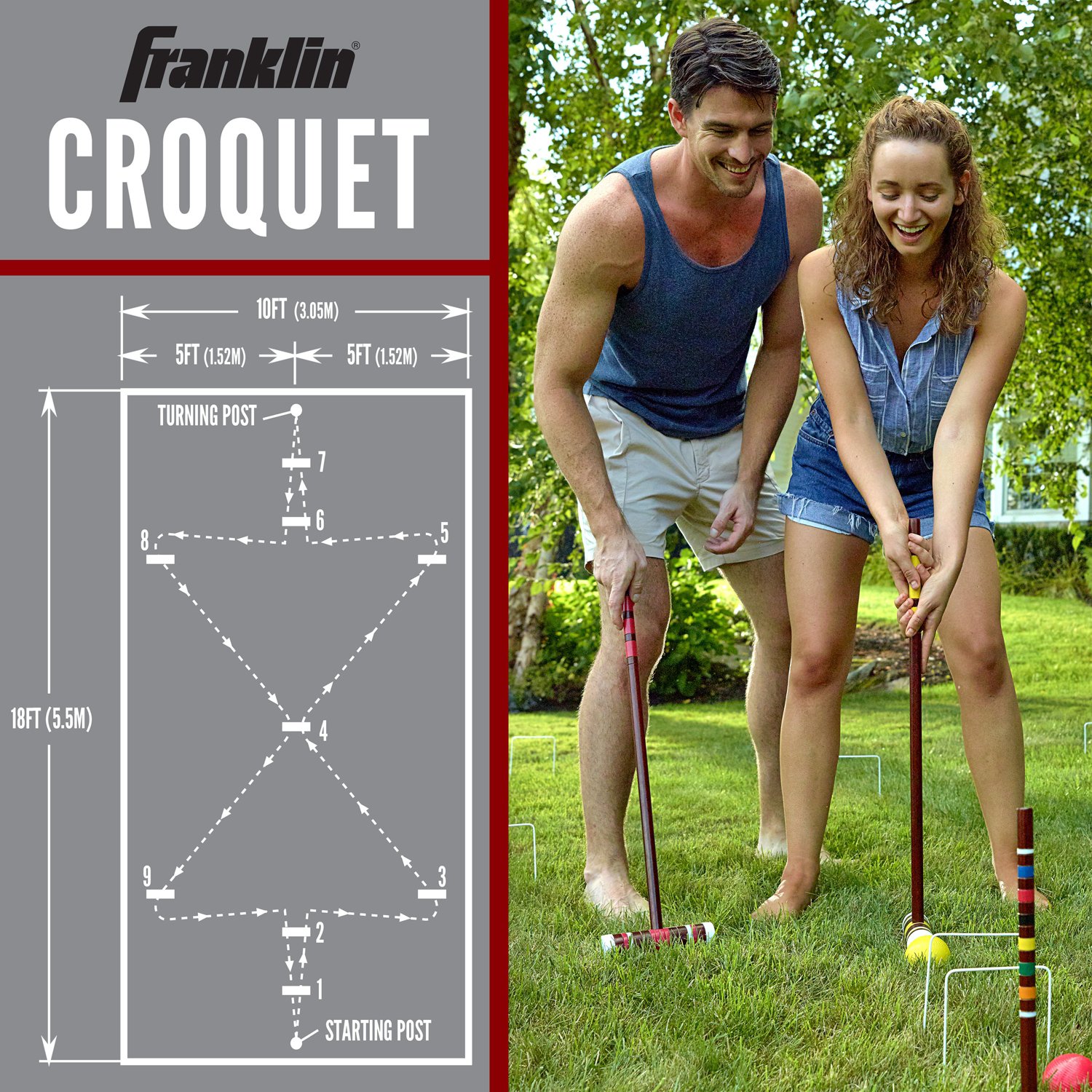 Franklin Starter Croquet Set                                                                                                     - view number 4