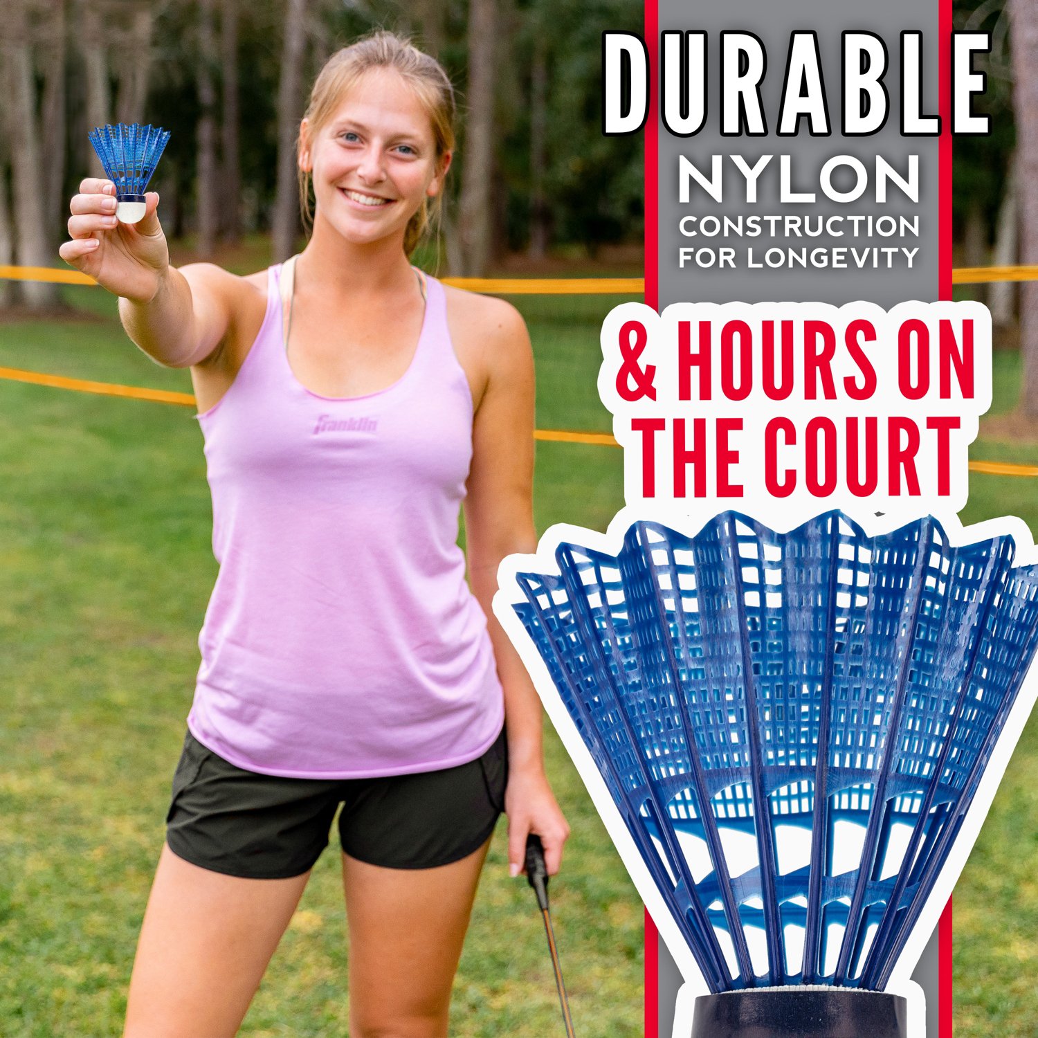 Franklin Red, White and Blue 2-Player Badminton Set - view number 6