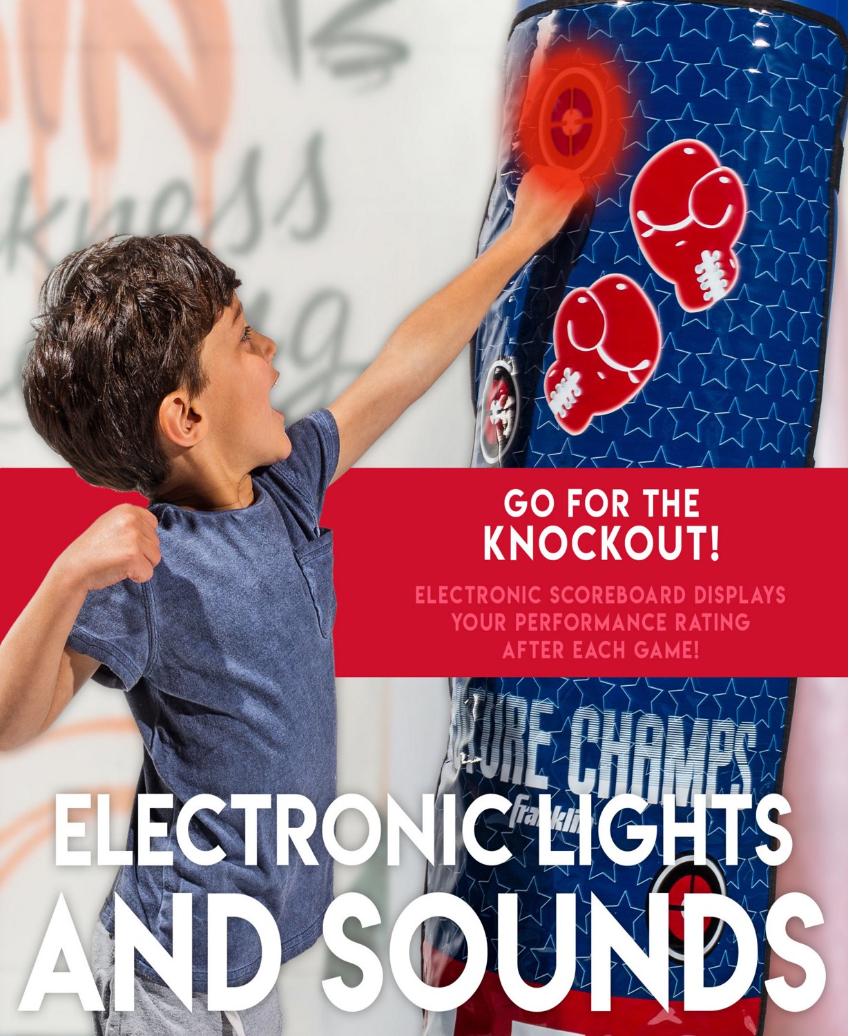 Franklin Future Champs Electronic Inflatable Boxing Bag - view number 4