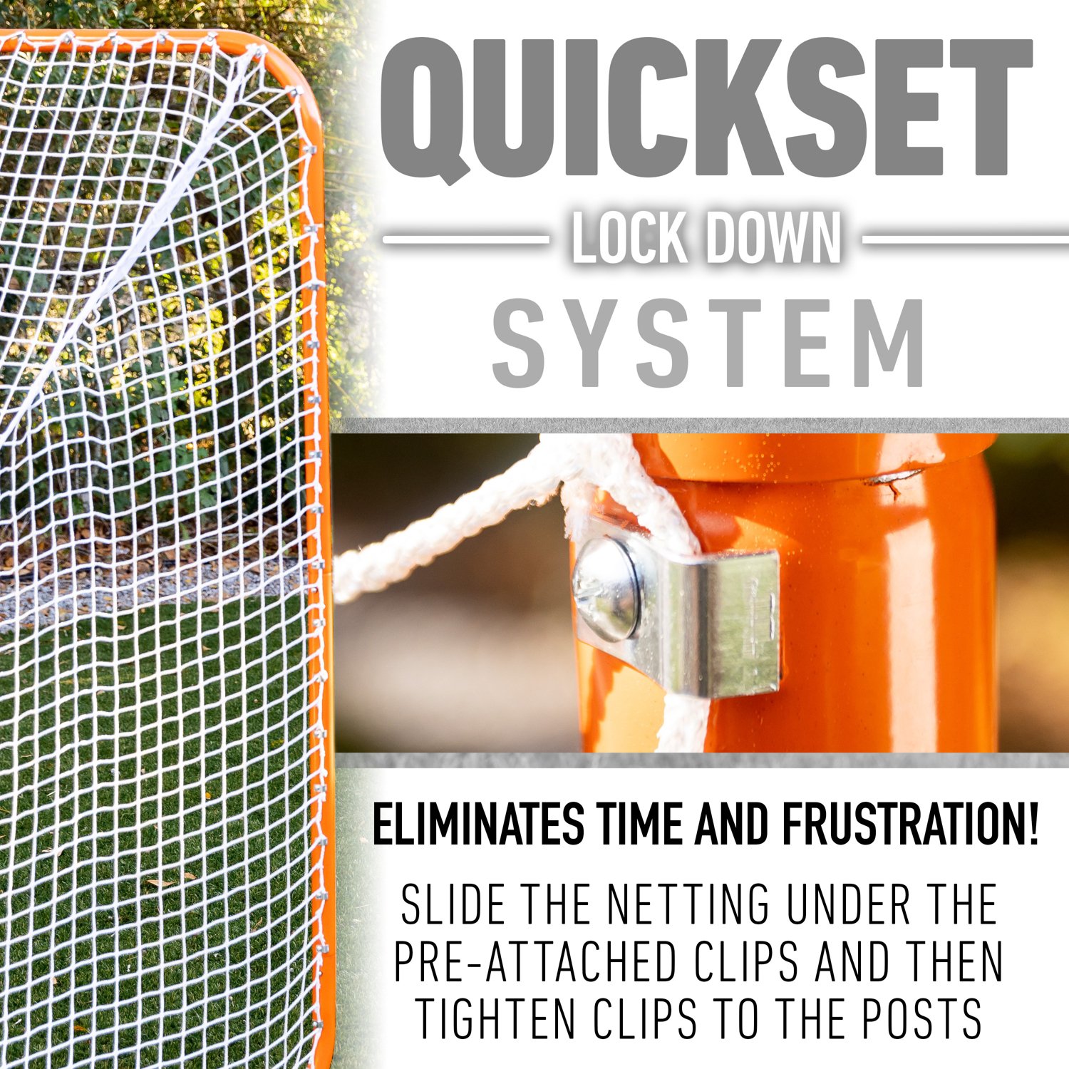 Franklin Sports Quikset 6 ft x 6 ft x 6 ft Lacrosse Goal