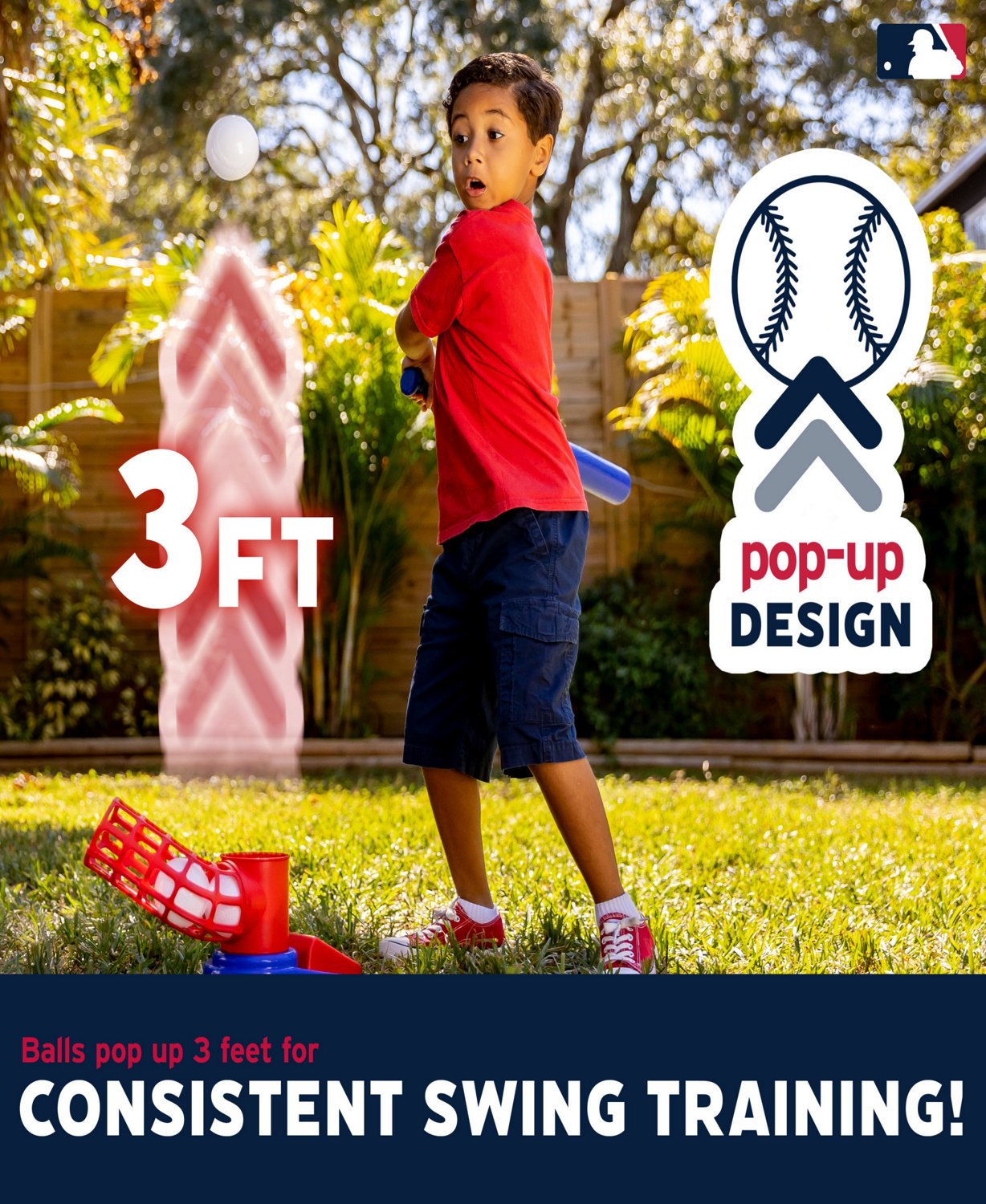 Franklin Kids' MLB Pop A Pitch Pitching Machine                                                                                  - view number 6